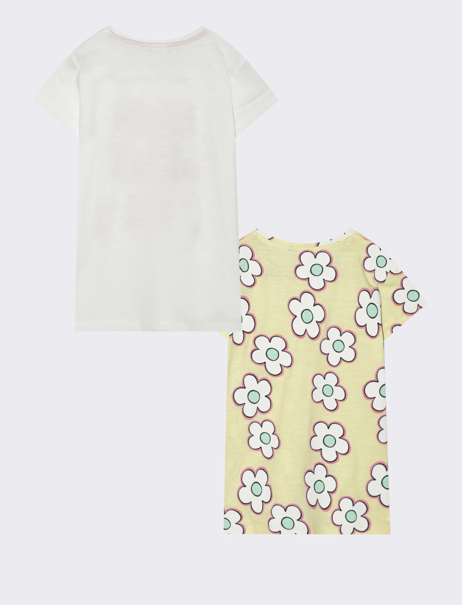 2 pack T-shirt mezza manica comode - Giallo - Image 2