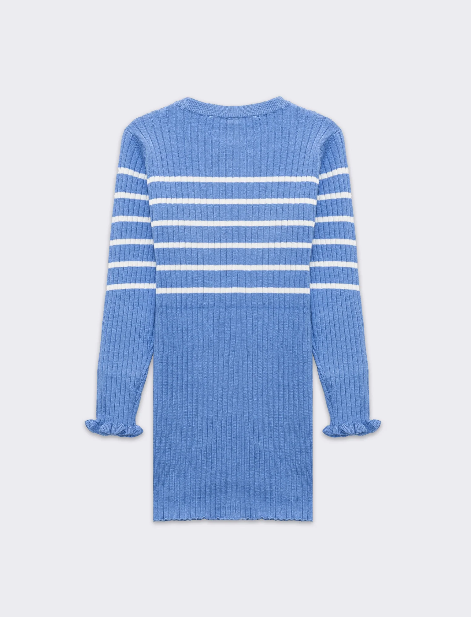 Abito a righe da bambina - Azzurro - Image 3