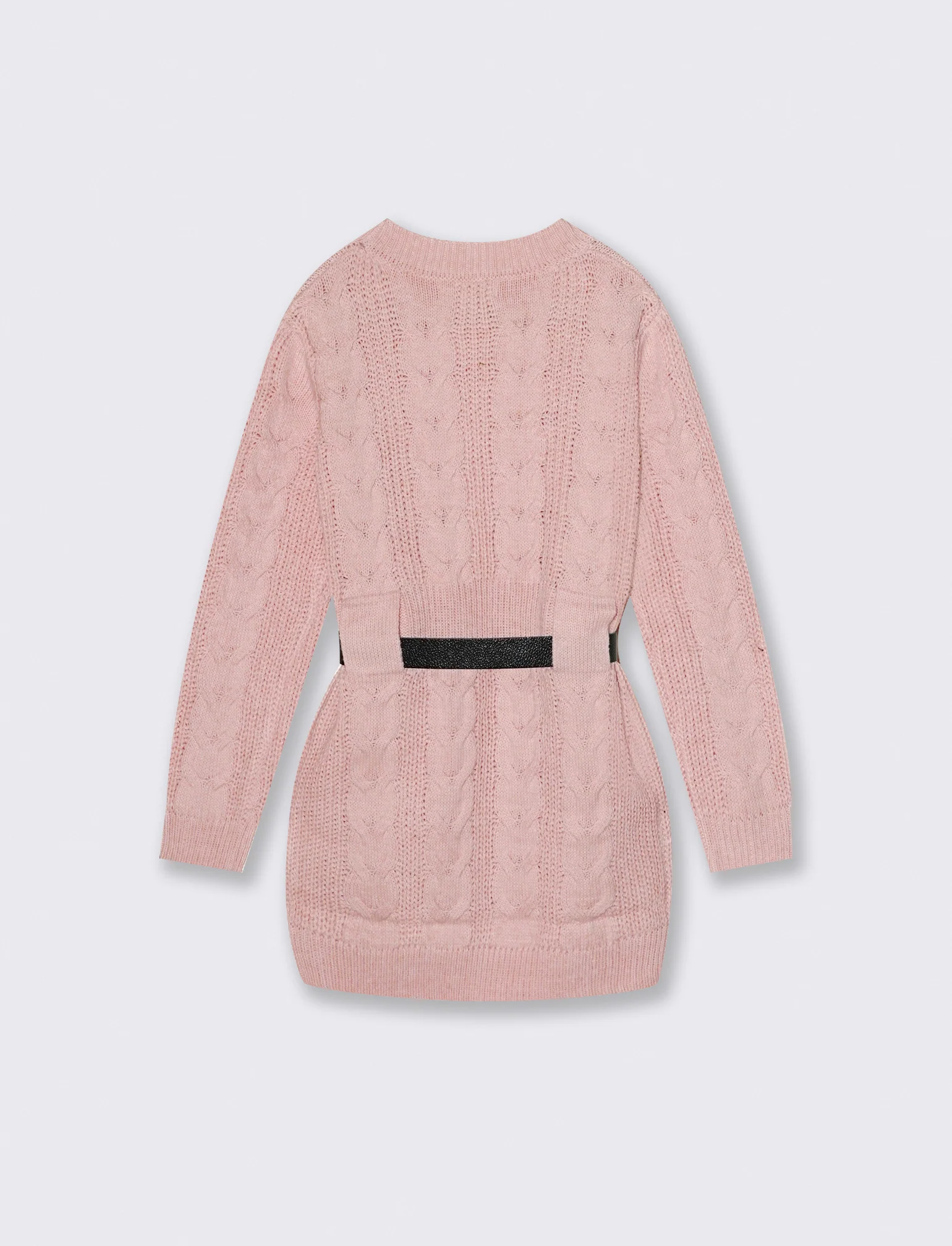 Abito con cintura - Rosa cipolla - Image 2