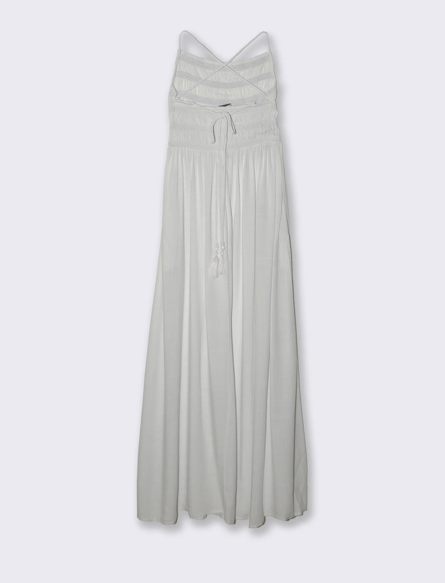 Abito con spalline da donna - Bianco - Image 2
