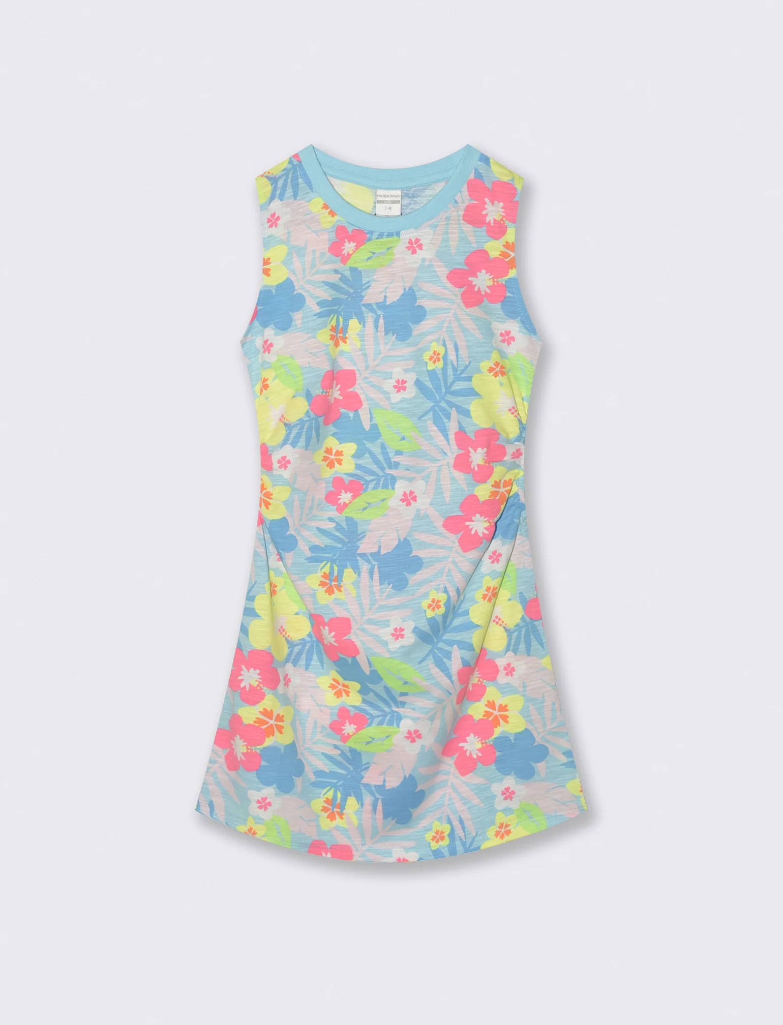 Abito cut out in jersey di cotone - Fantasia - Image 2