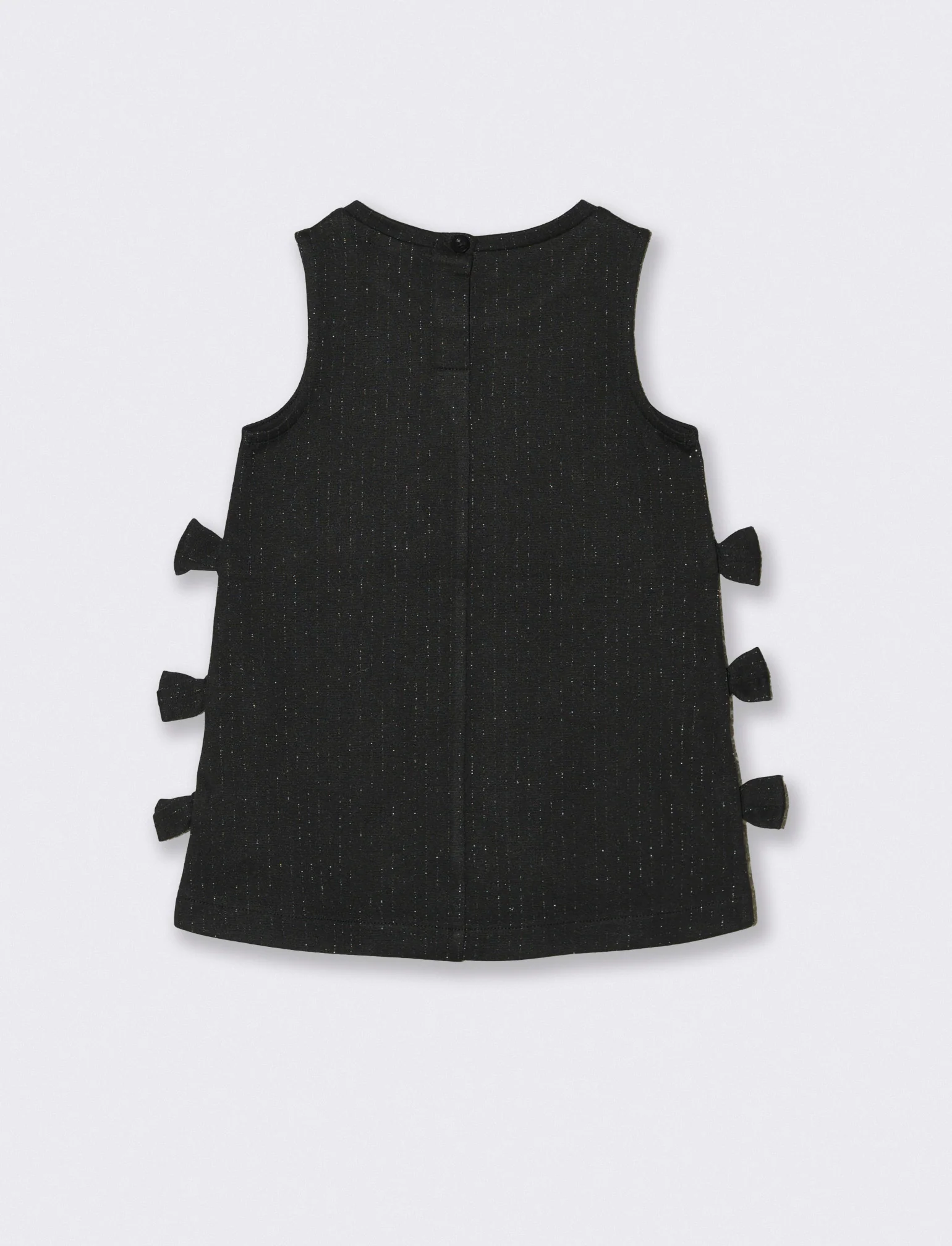 Abito elegante con fiocchetti - Nero - Image 2