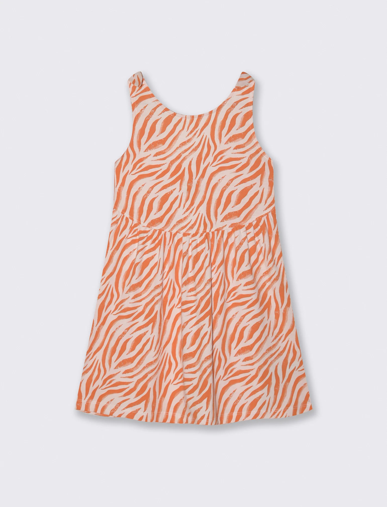 Abito estivo con fiocchi alle spalle - Arancione