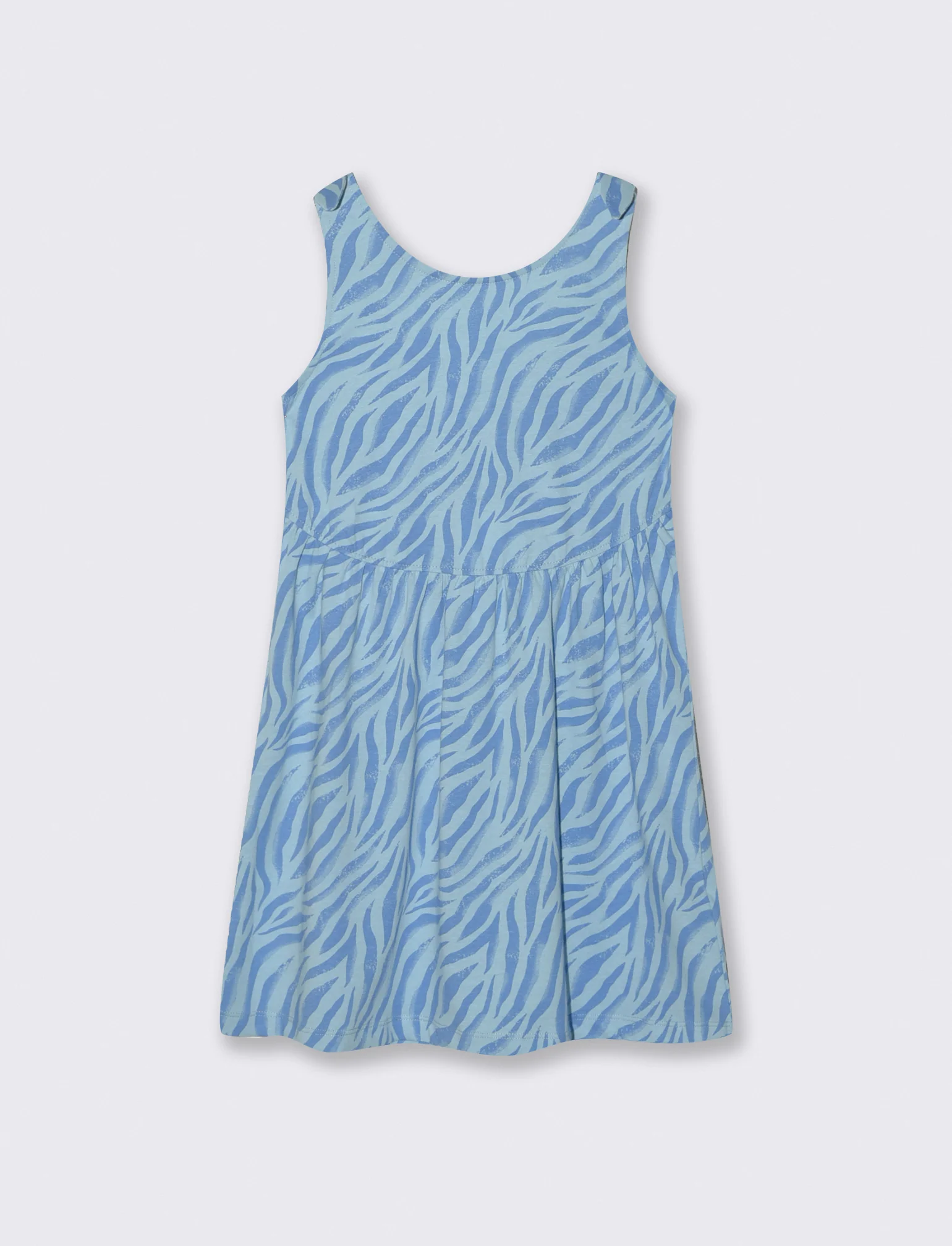 Abito estivo con fiocchi alle spalle - Azzurro