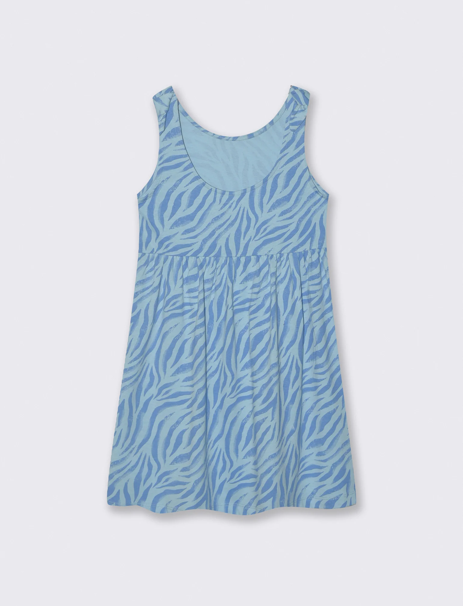 Abito estivo con fiocchi alle spalle - Azzurro - Image 2