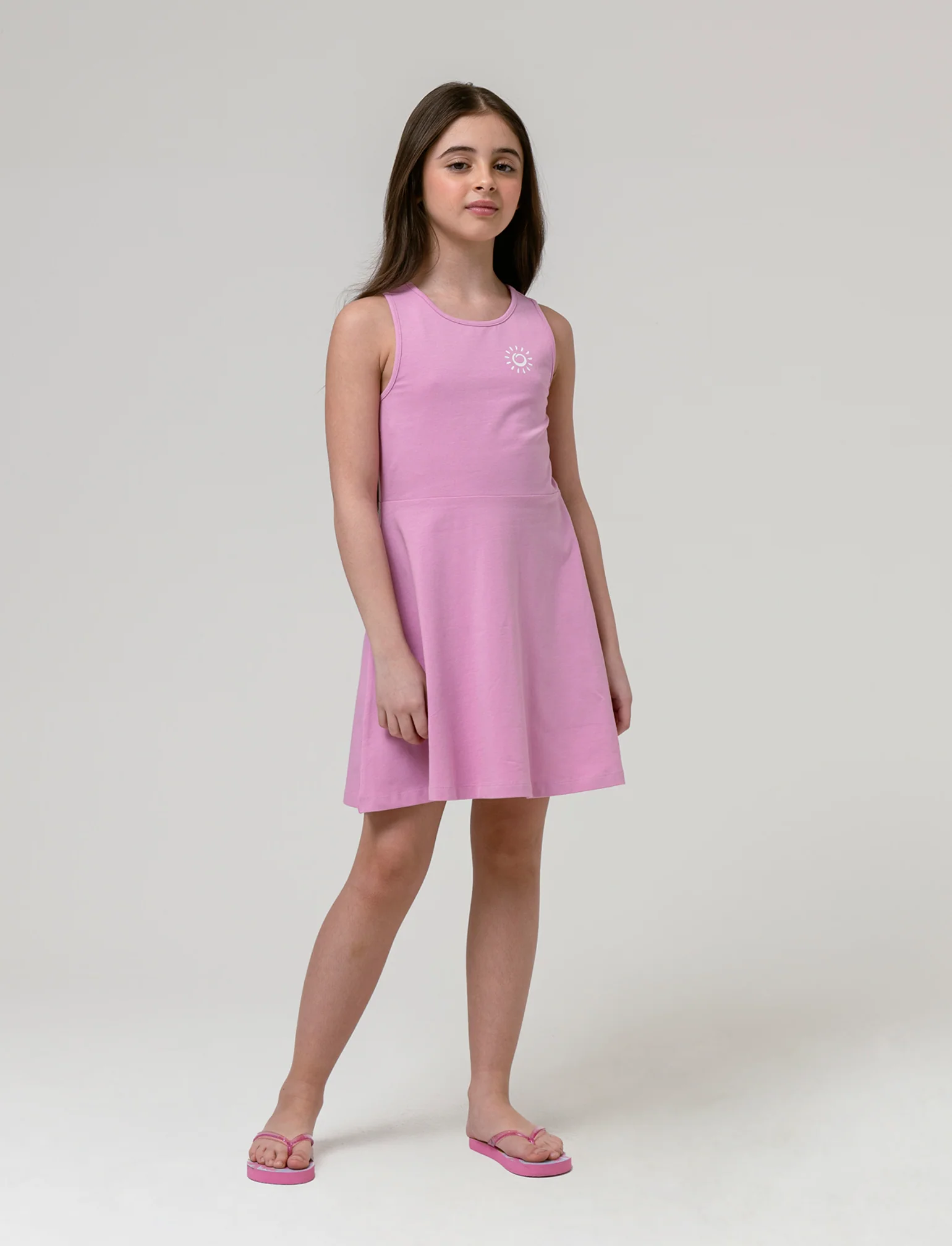 Abito estivo da bambina - Rosa - Image 3