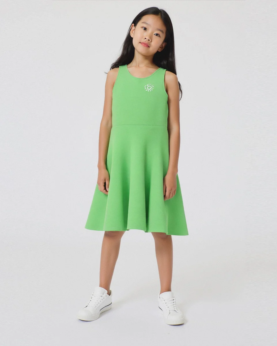 Abito estivo da bambina - Verde mela