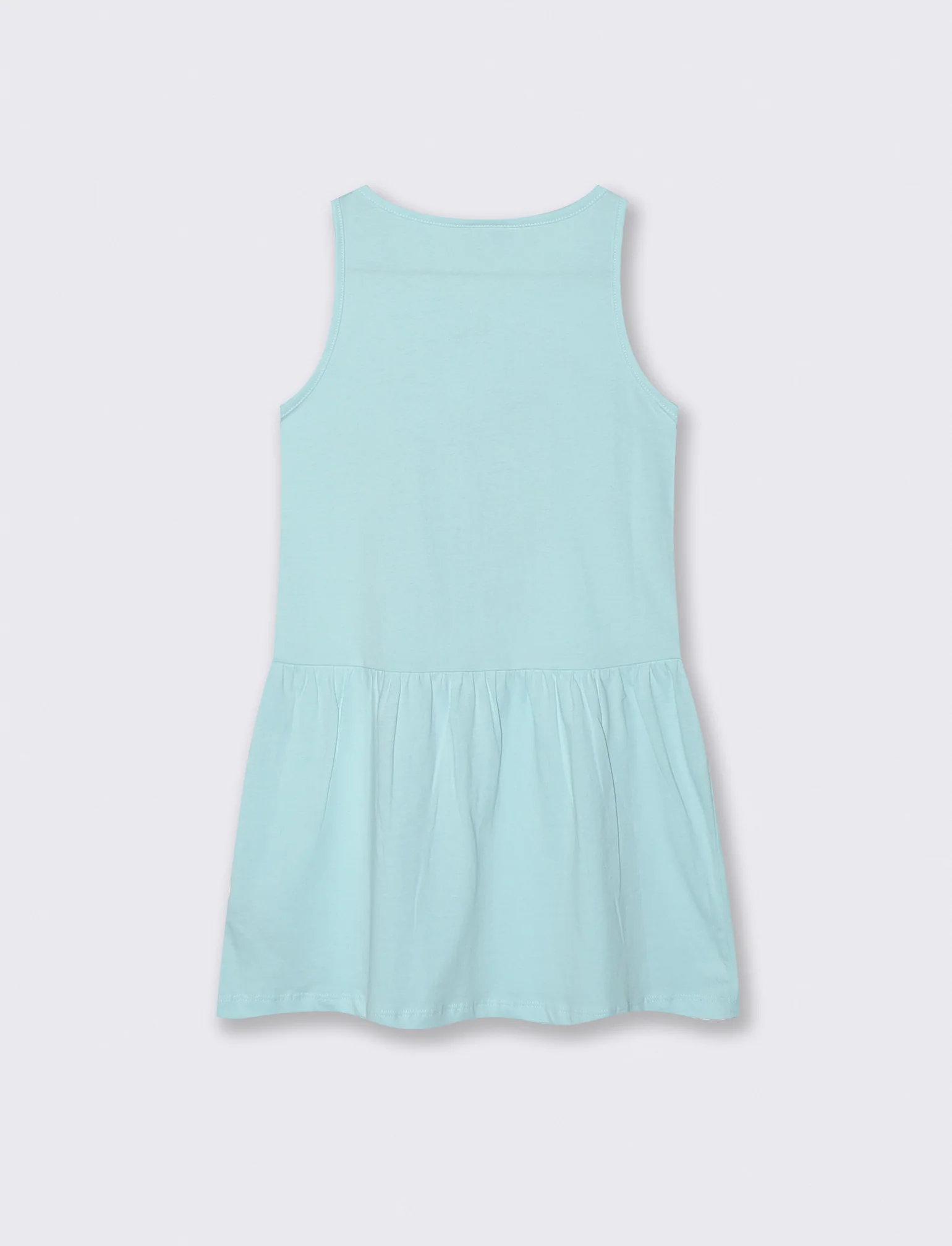 Abito in cotone con stampe by Stitch - Verde acqua - Image 2