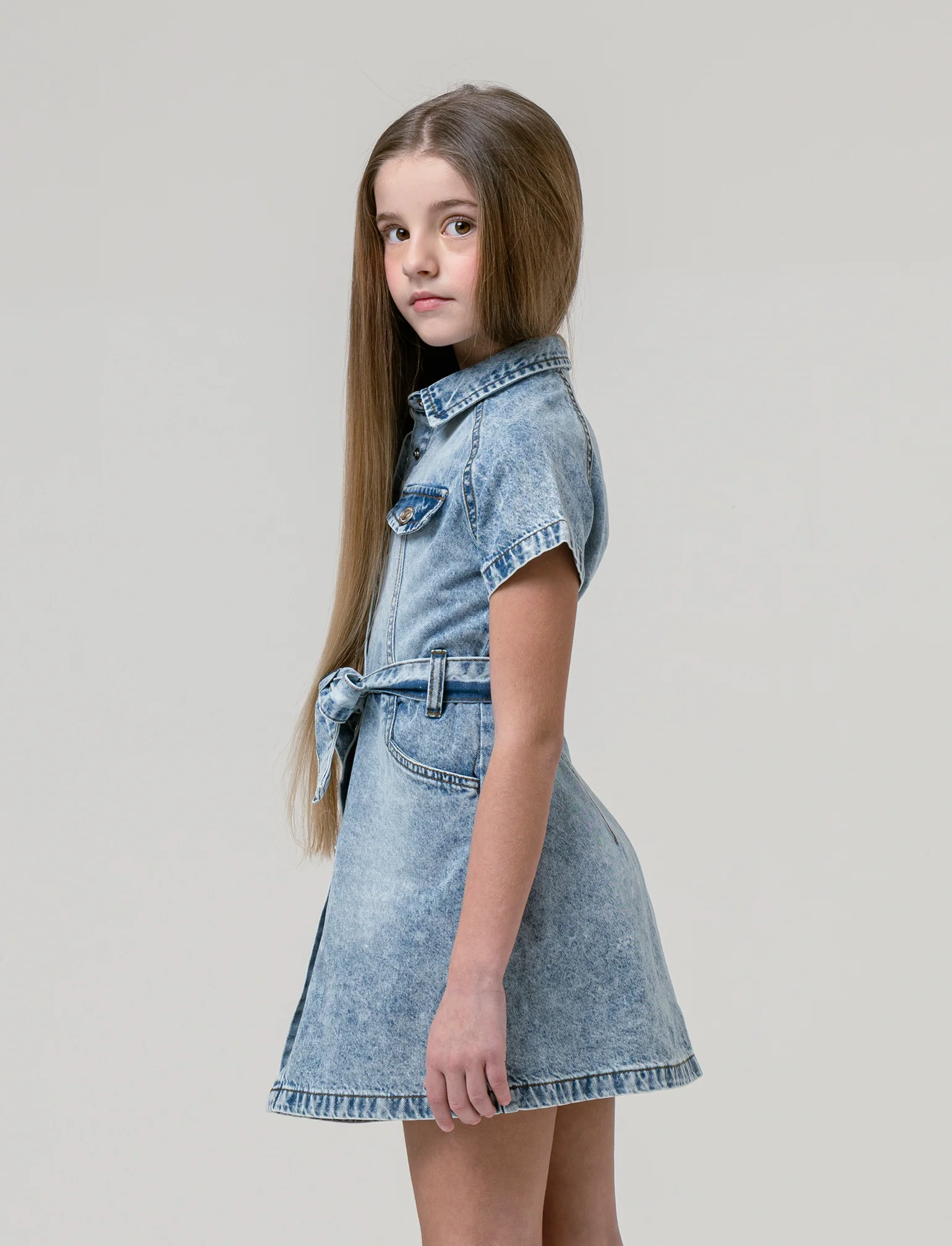 Abito in denim da bambina - Denim - Image 2