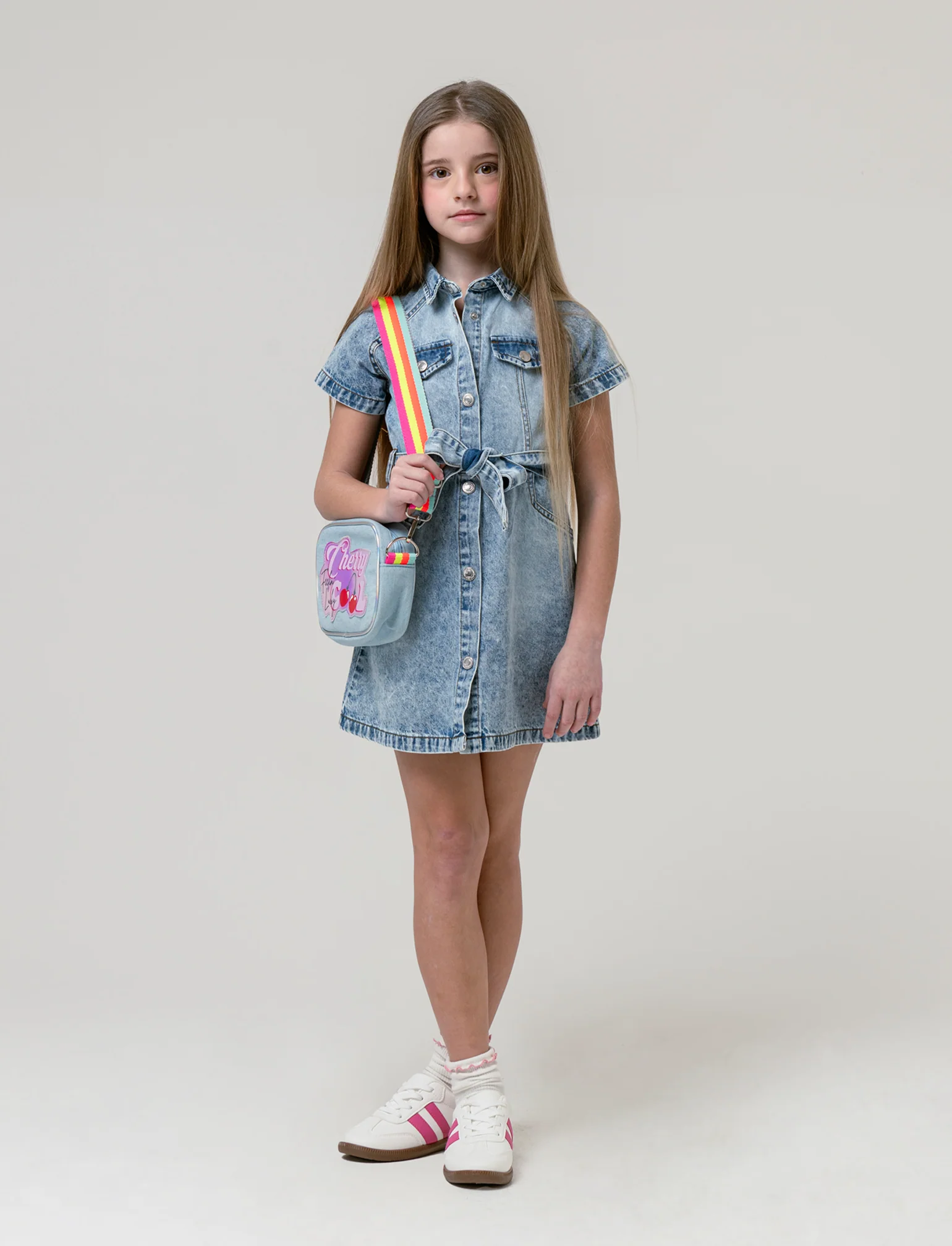 Abito in denim da bambina - Denim - Image 3