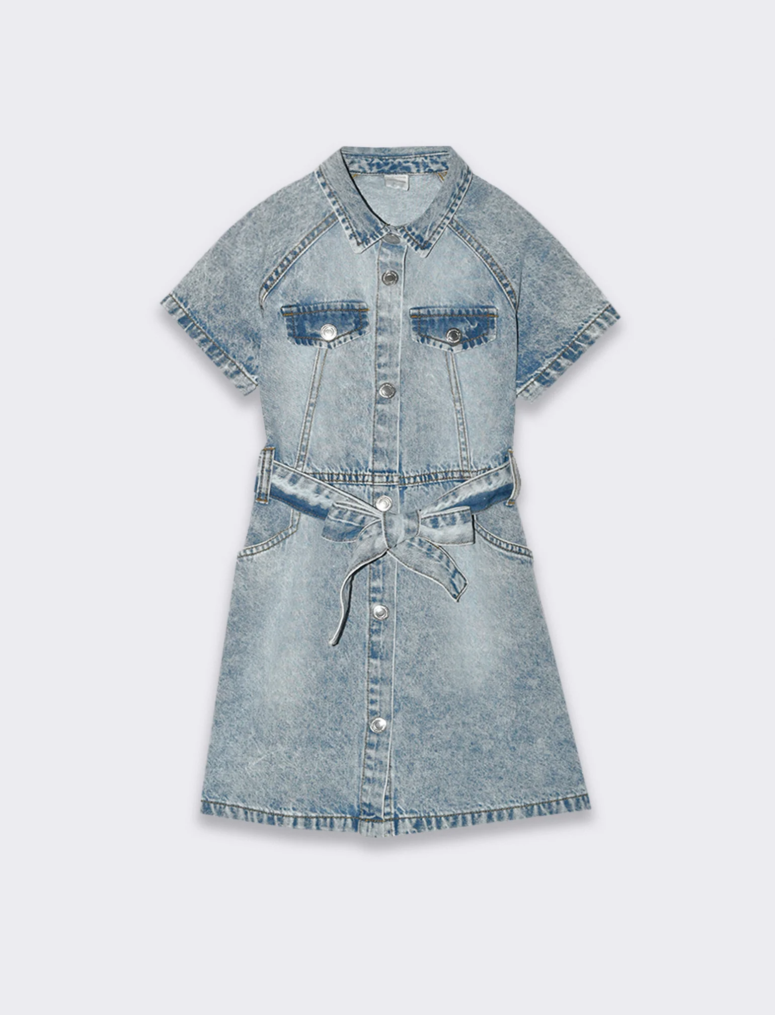 Abito in denim da bambina - Denim - Image 4