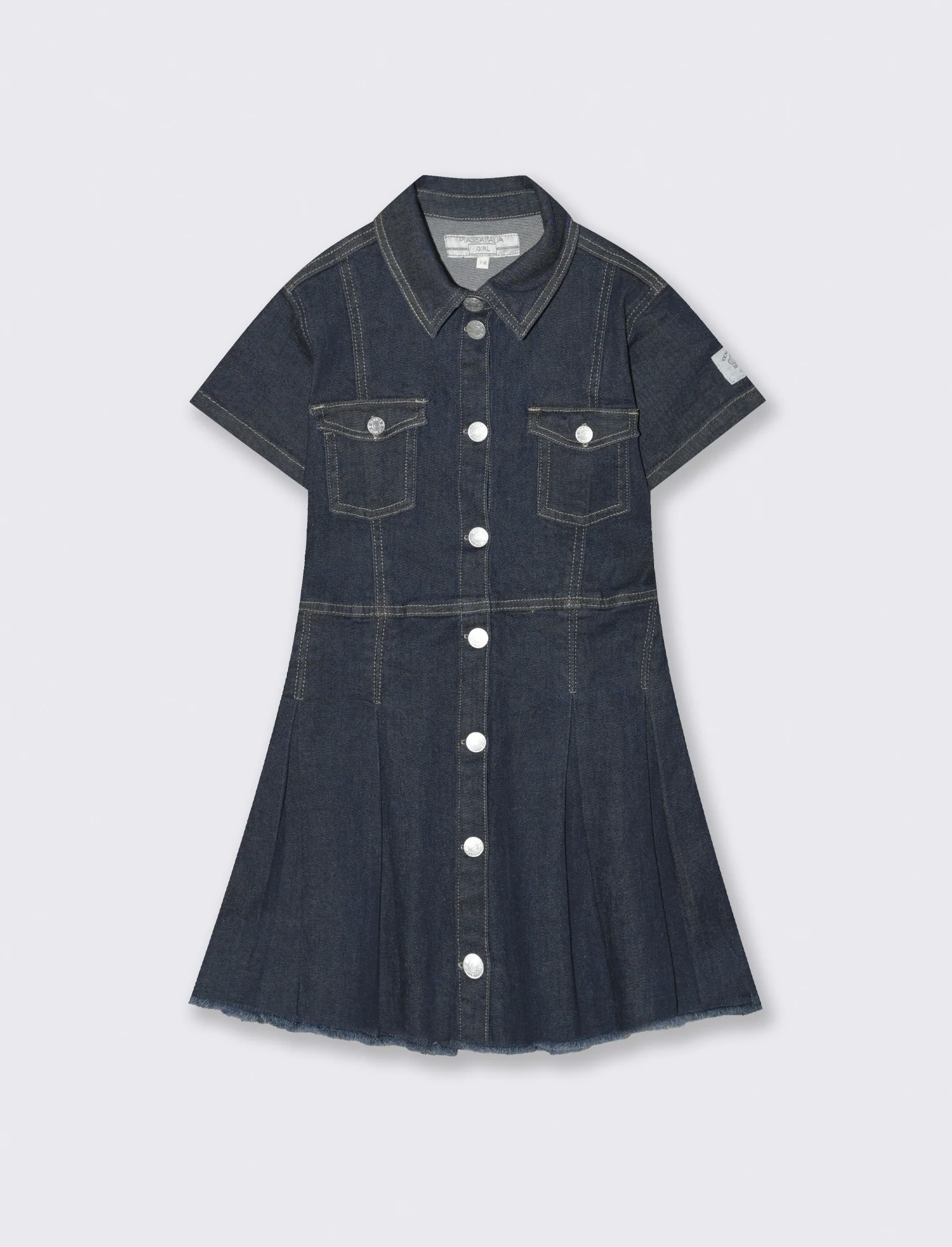 Abito in denim elastico per bambina - Denim