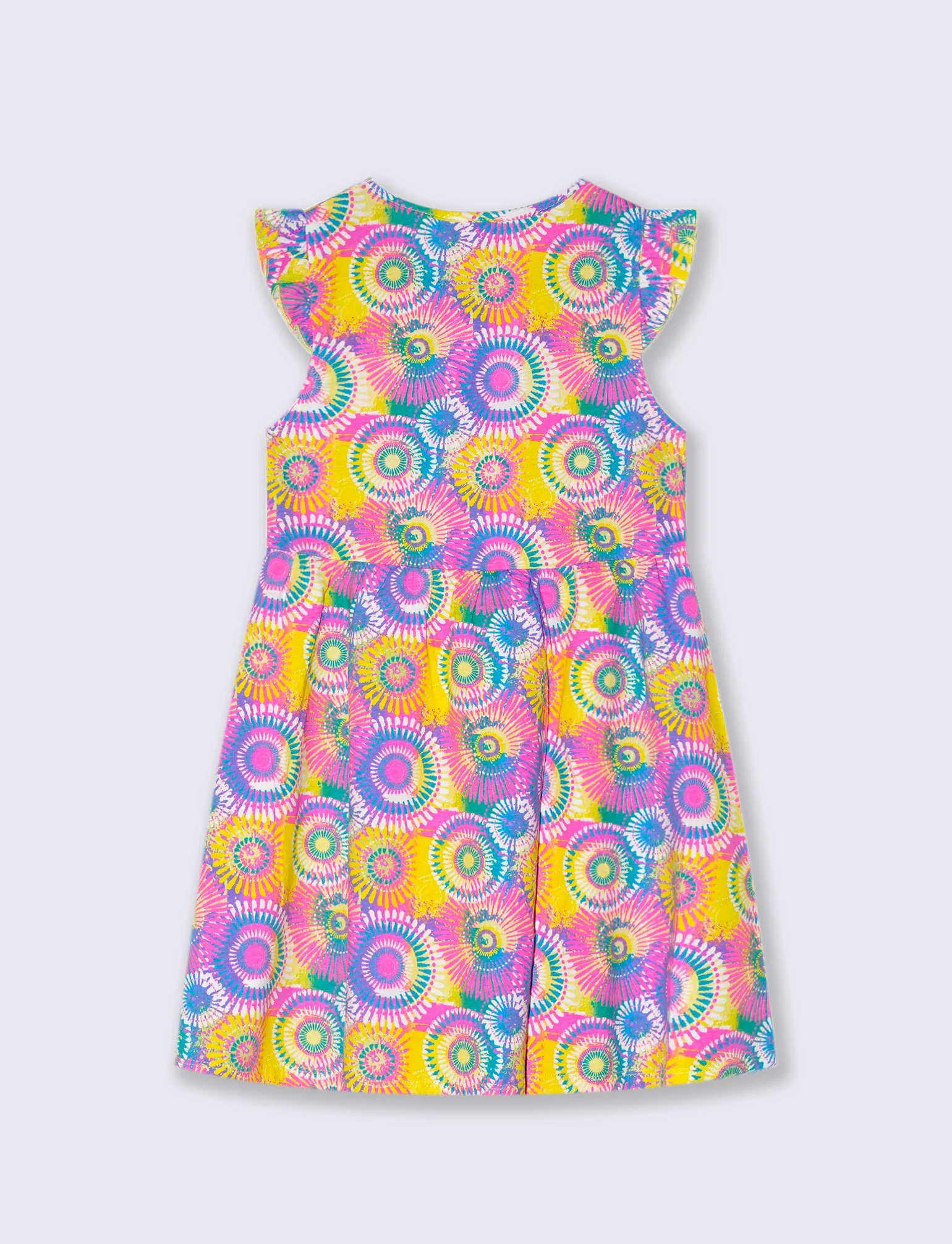 Abito in jersey con stampa all over da bambina - Multicolore - Image 2