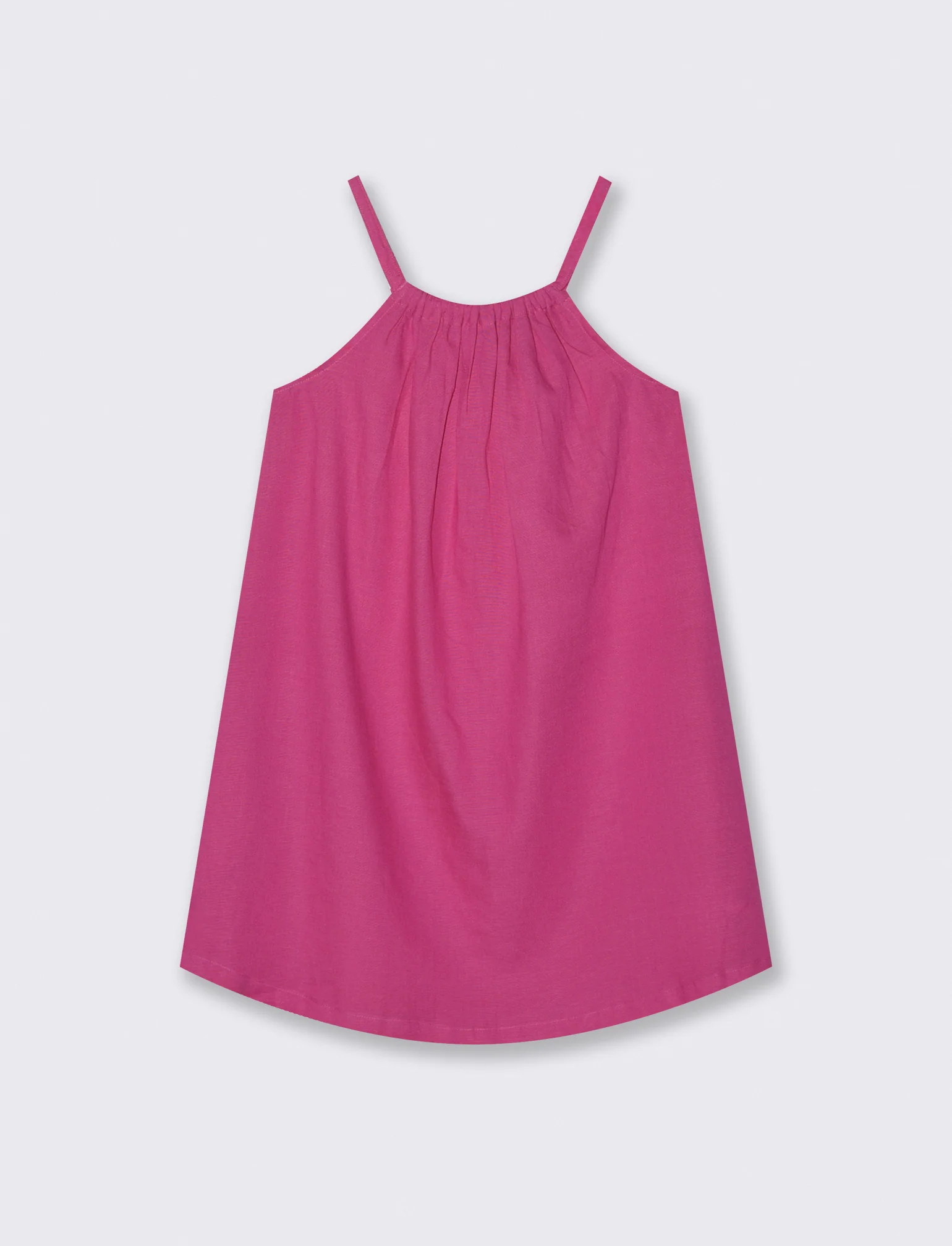 Abito leggero estivo con scollo all'americana - Fuxia - Image 2