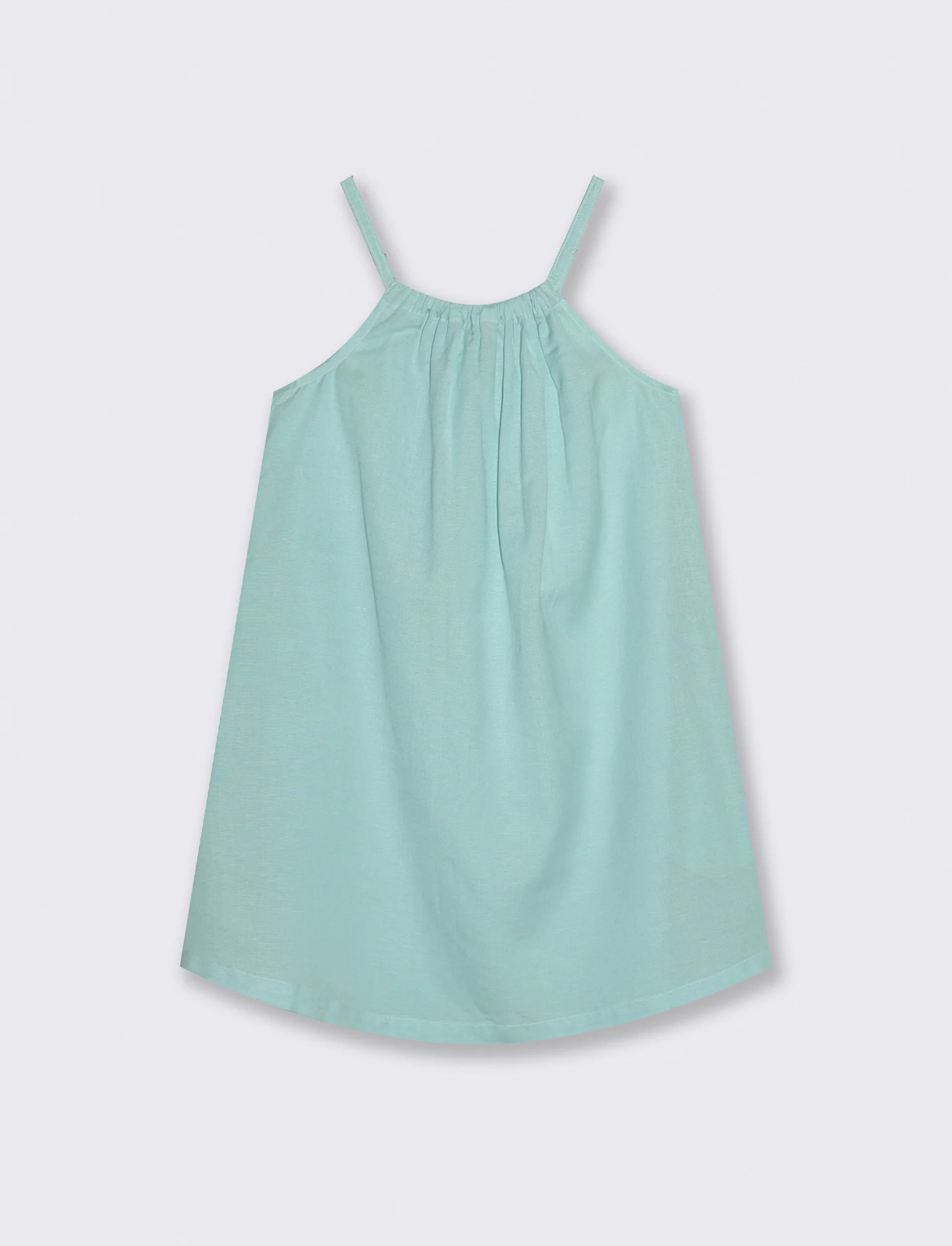Abito leggero estivo con scollo all'americana - Verde acqua