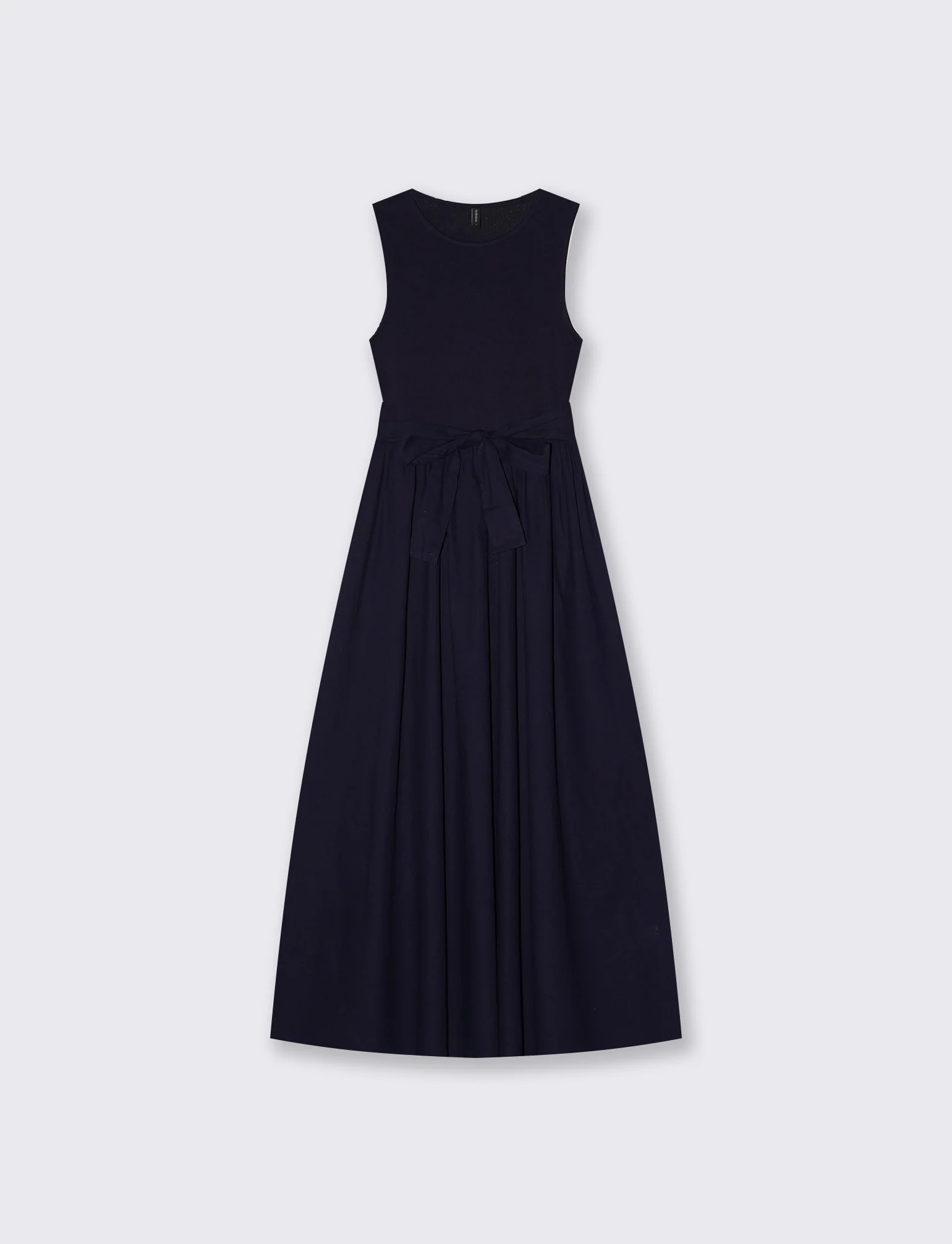 Abito smanicato lungo - Blu