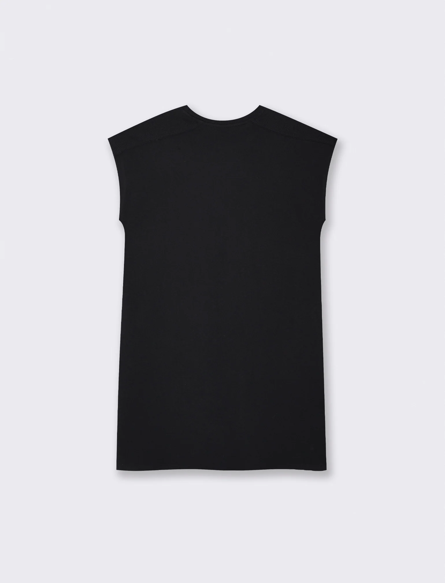 Abito T-Shirt con Vestibilità Morbida - Nero - Image 2