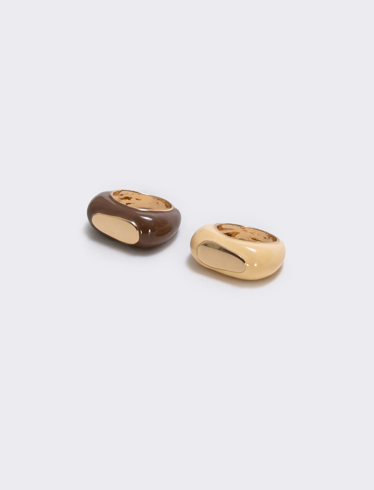 Anelli con pietra elegante - Beige - Image 3