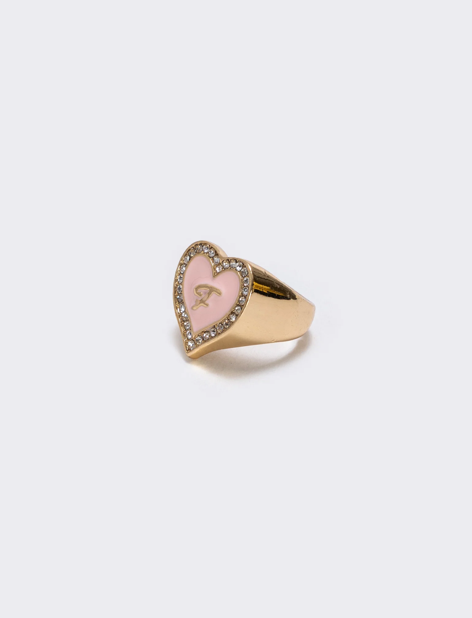 Anello cuore smaltato con strass - var 3 - Image 2