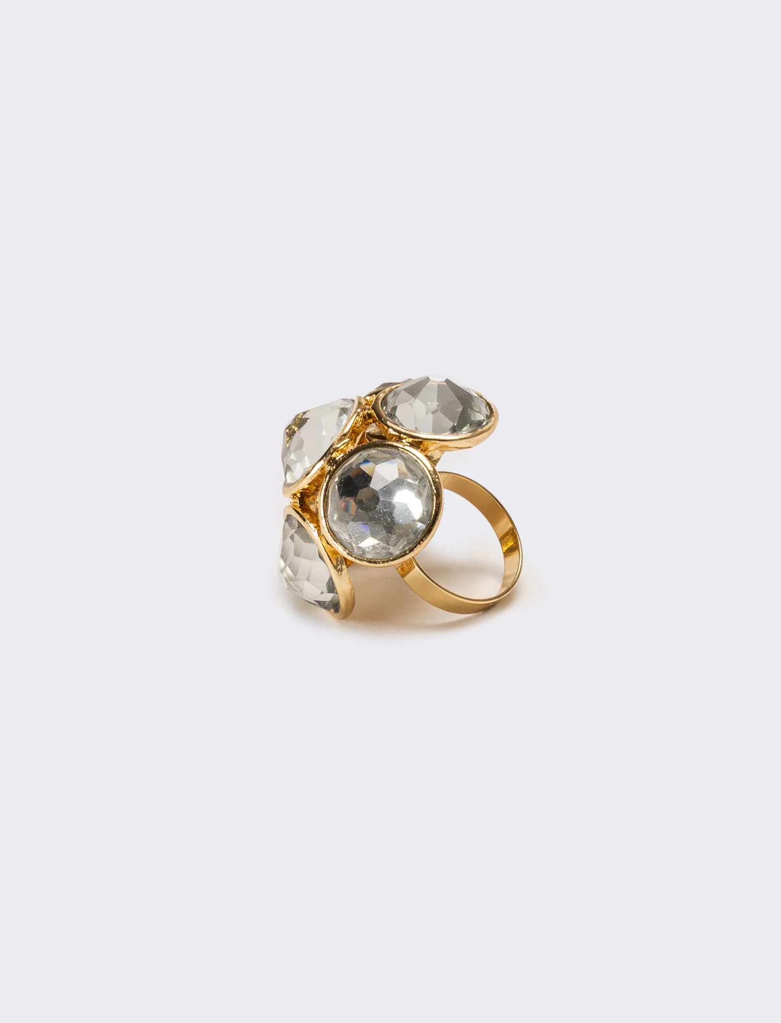 Anello donna con pietre grandi - Oro - Image 3