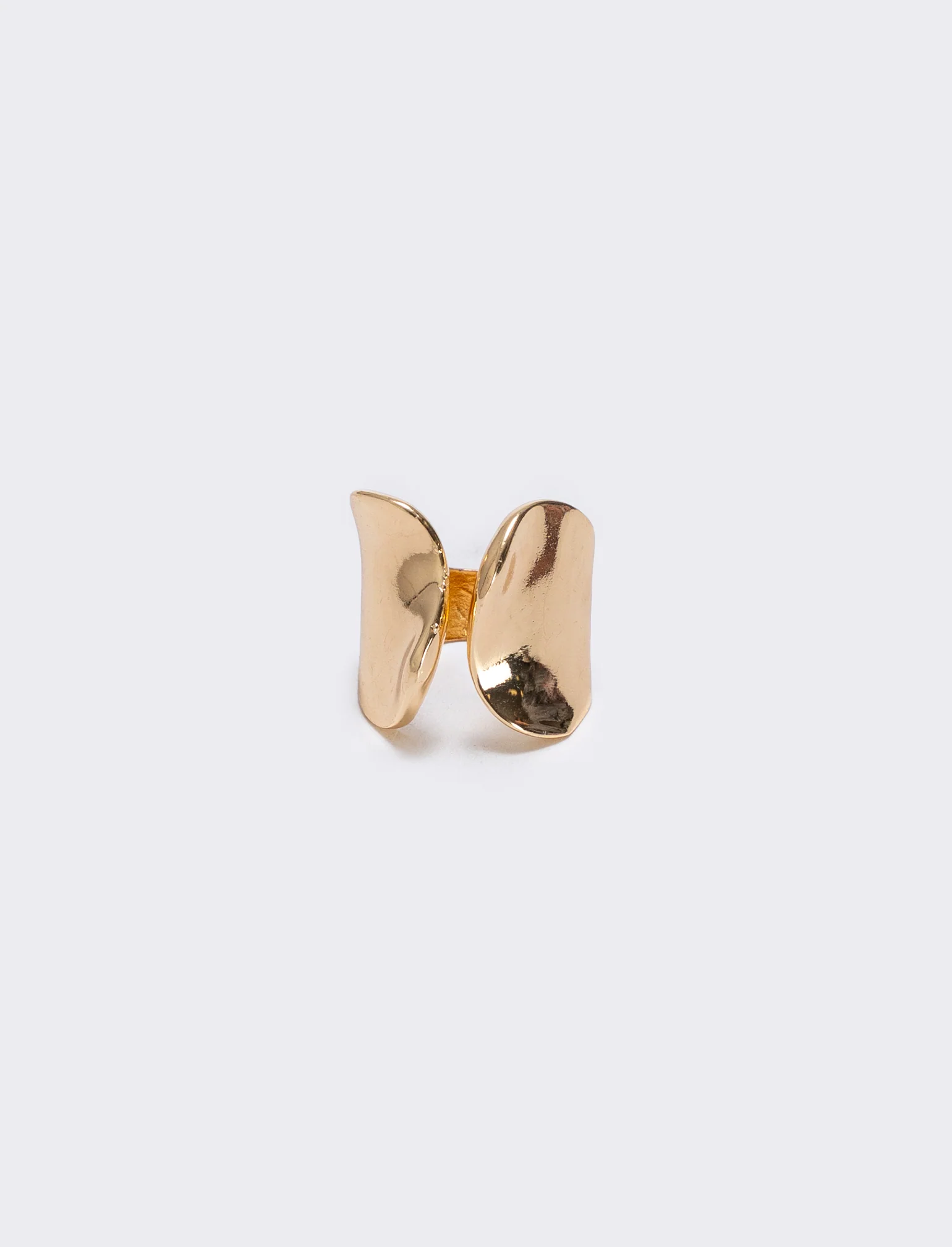 Anello incavo con due fascioni eleganti - Oro - Image 3