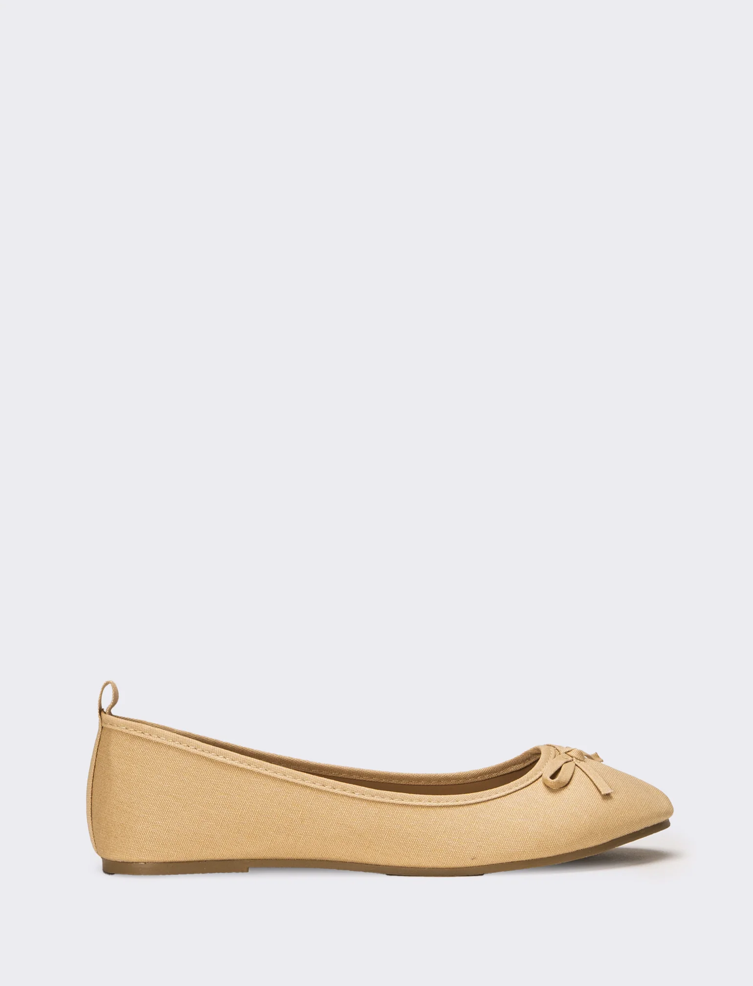 Ballerina con fiocco da donna - Beige - Image 2