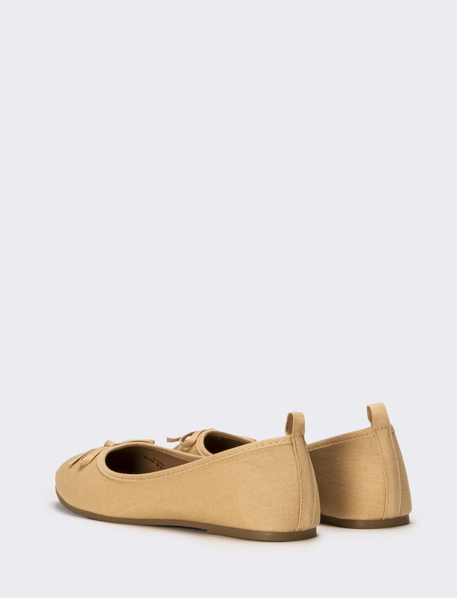 Ballerina con fiocco da donna - Beige - Image 3