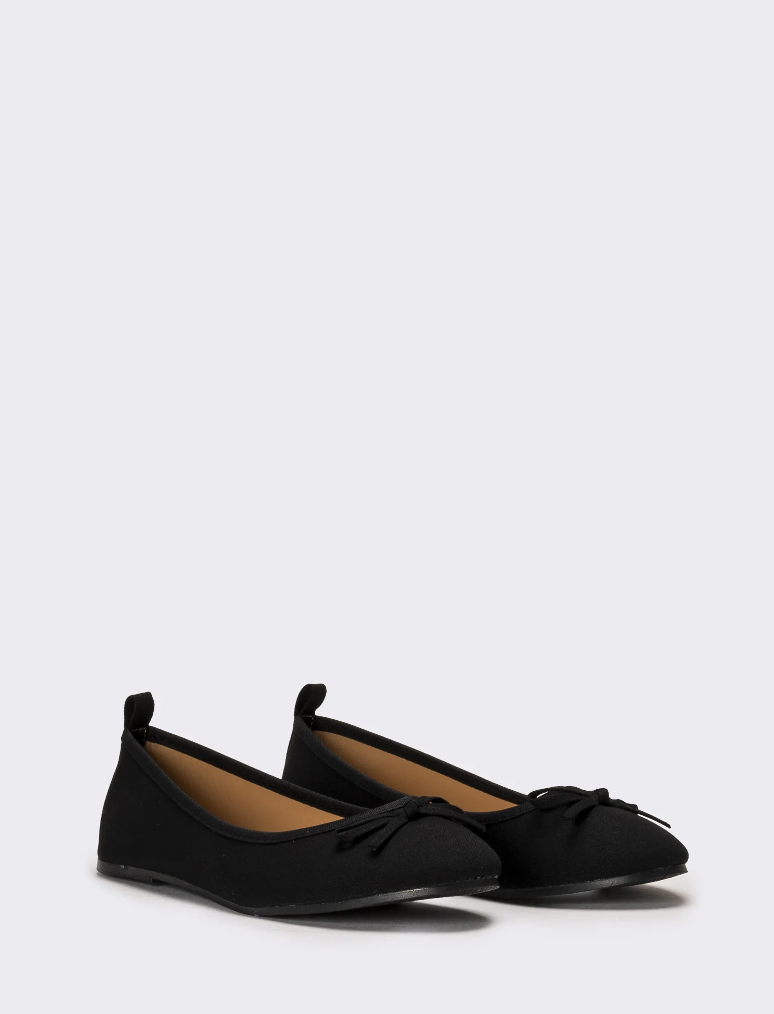 Ballerina con fiocco da donna - Nero