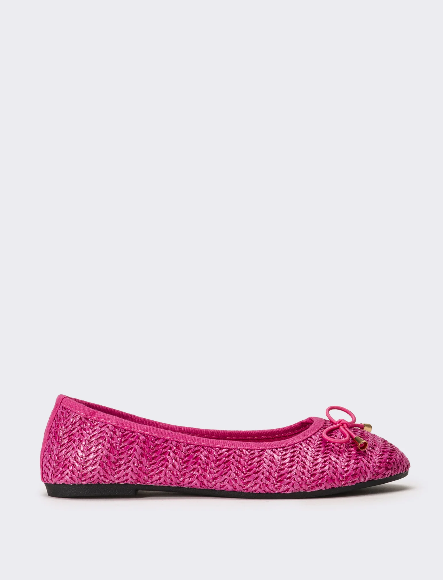 Ballerina da bambina in rafia - Fuxia - Image 2