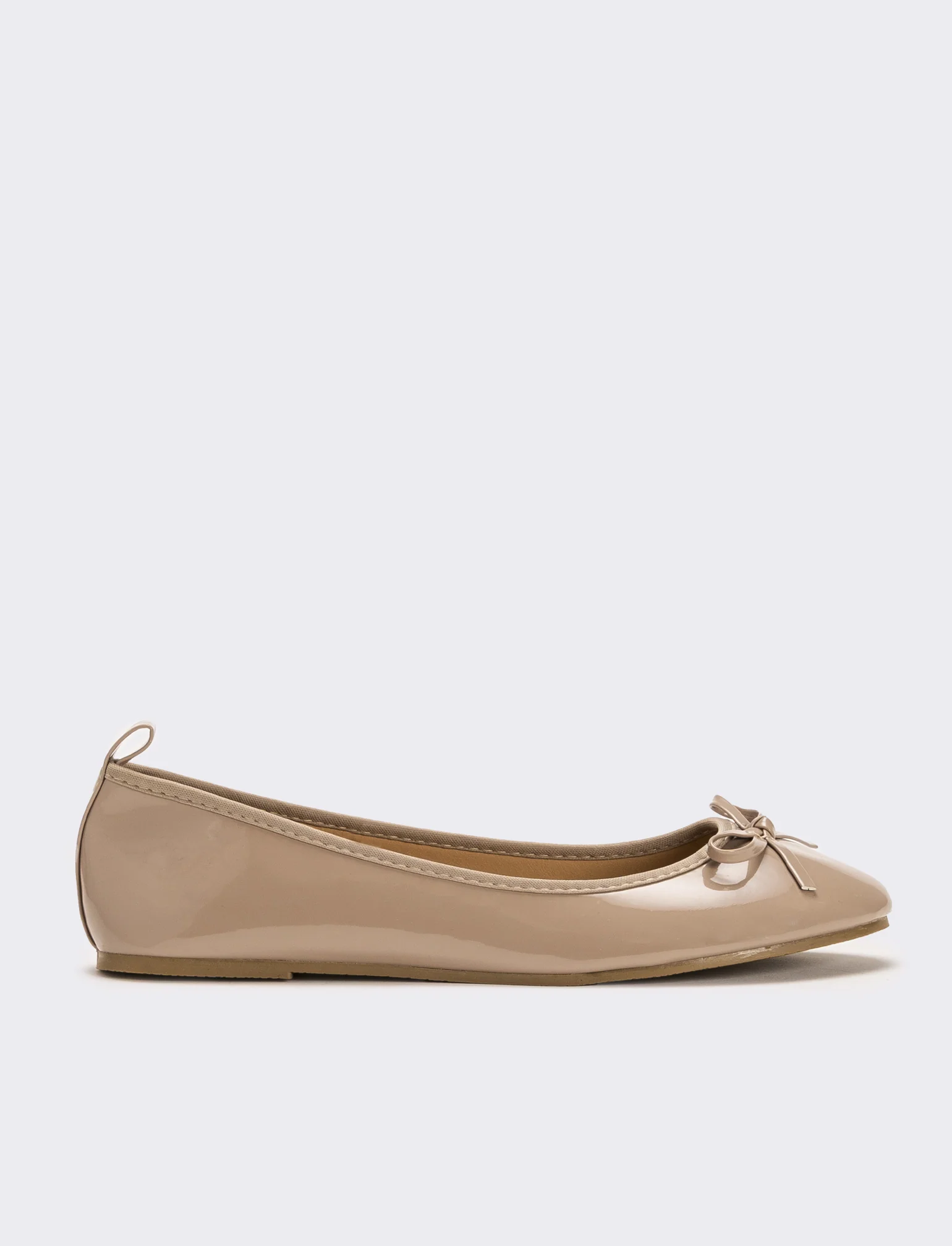 Ballerina in vernice  da donna - Grigio fango