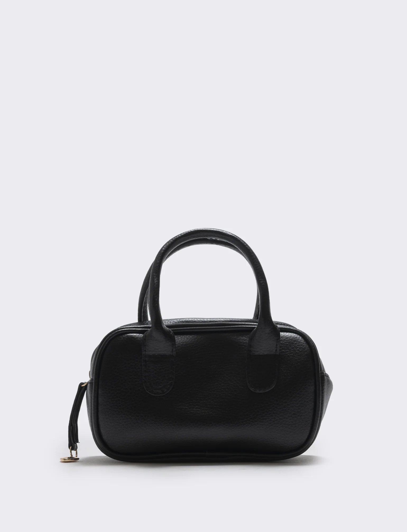 Bauletto rettangolare con manici per bambina - Nero