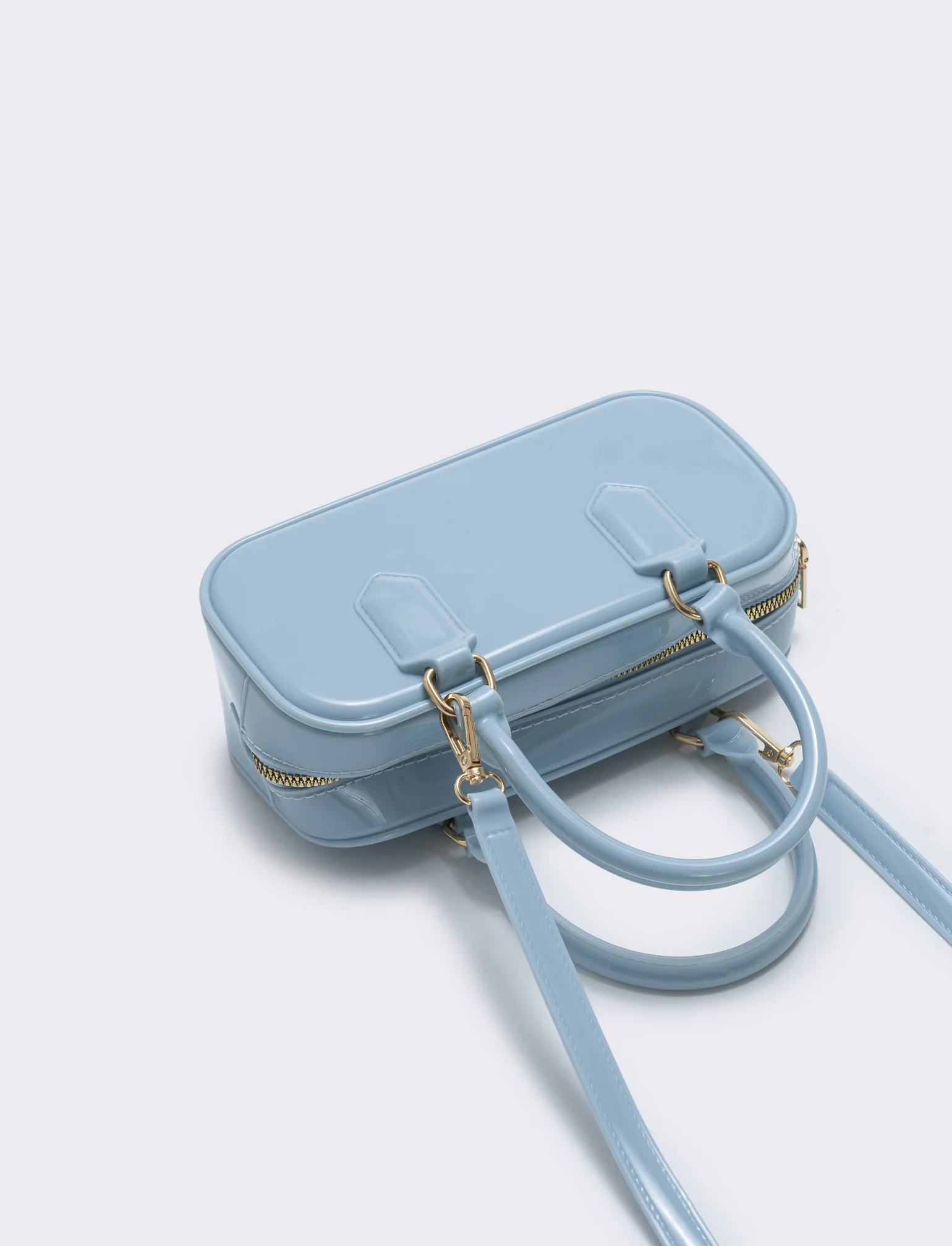 Bauletto rettangolare gommato - Azzurro - Image 2