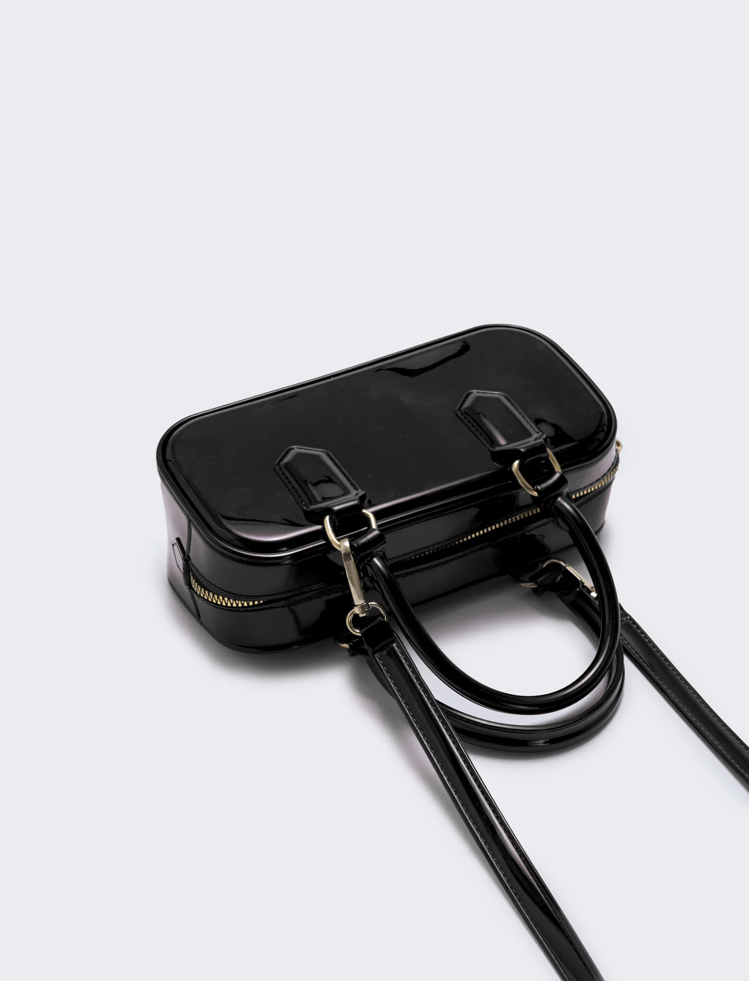 Bauletto rettangolare gommato - Nero - Image 3
