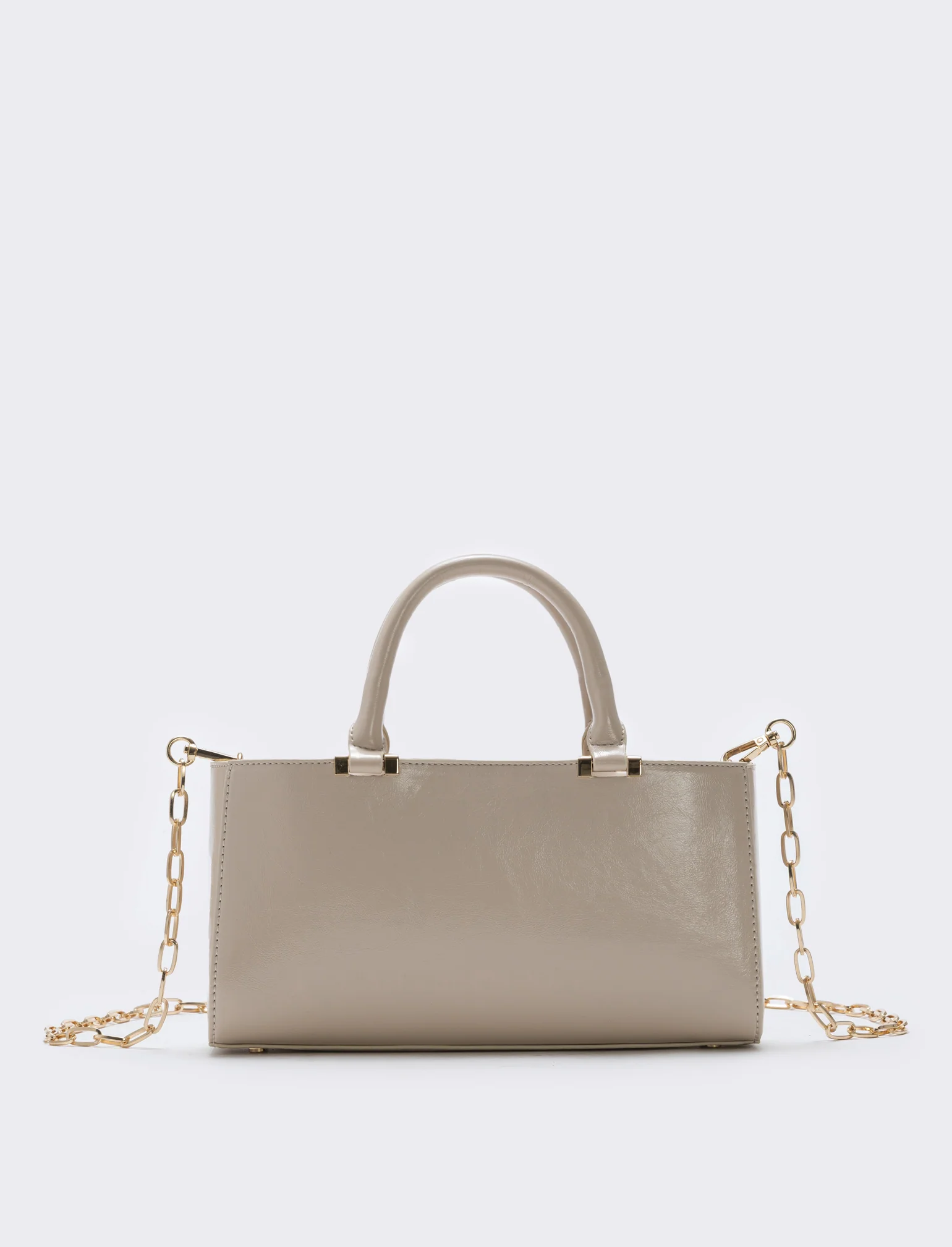Bauletto rigido rettangolare lucido - Beige