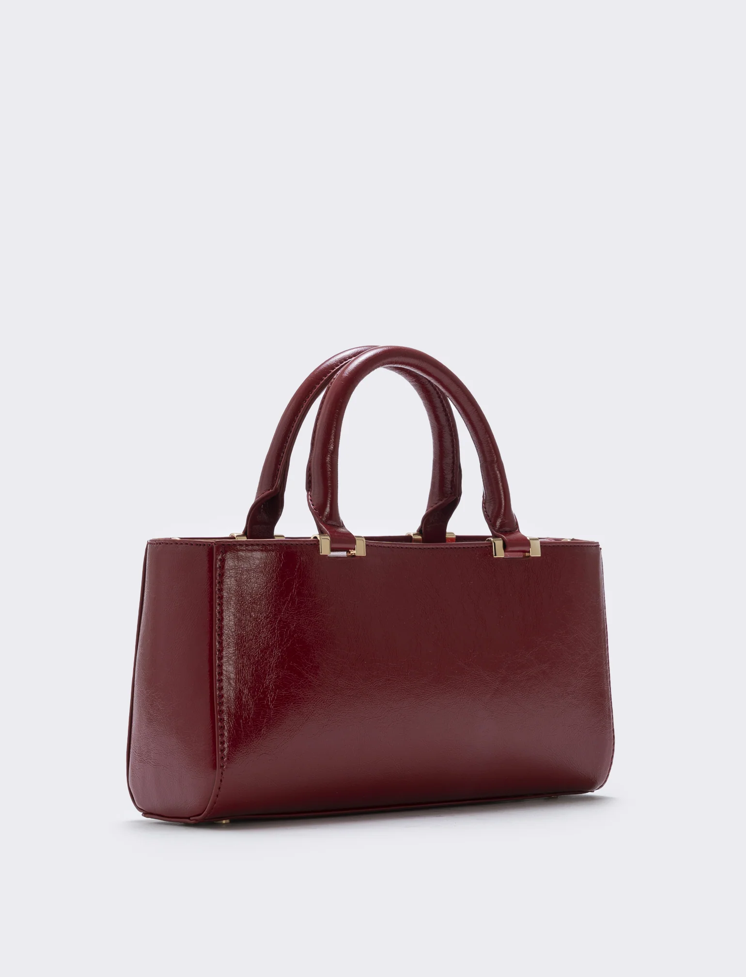 Bauletto rigido rettangolare lucido - Rosso - Image 2