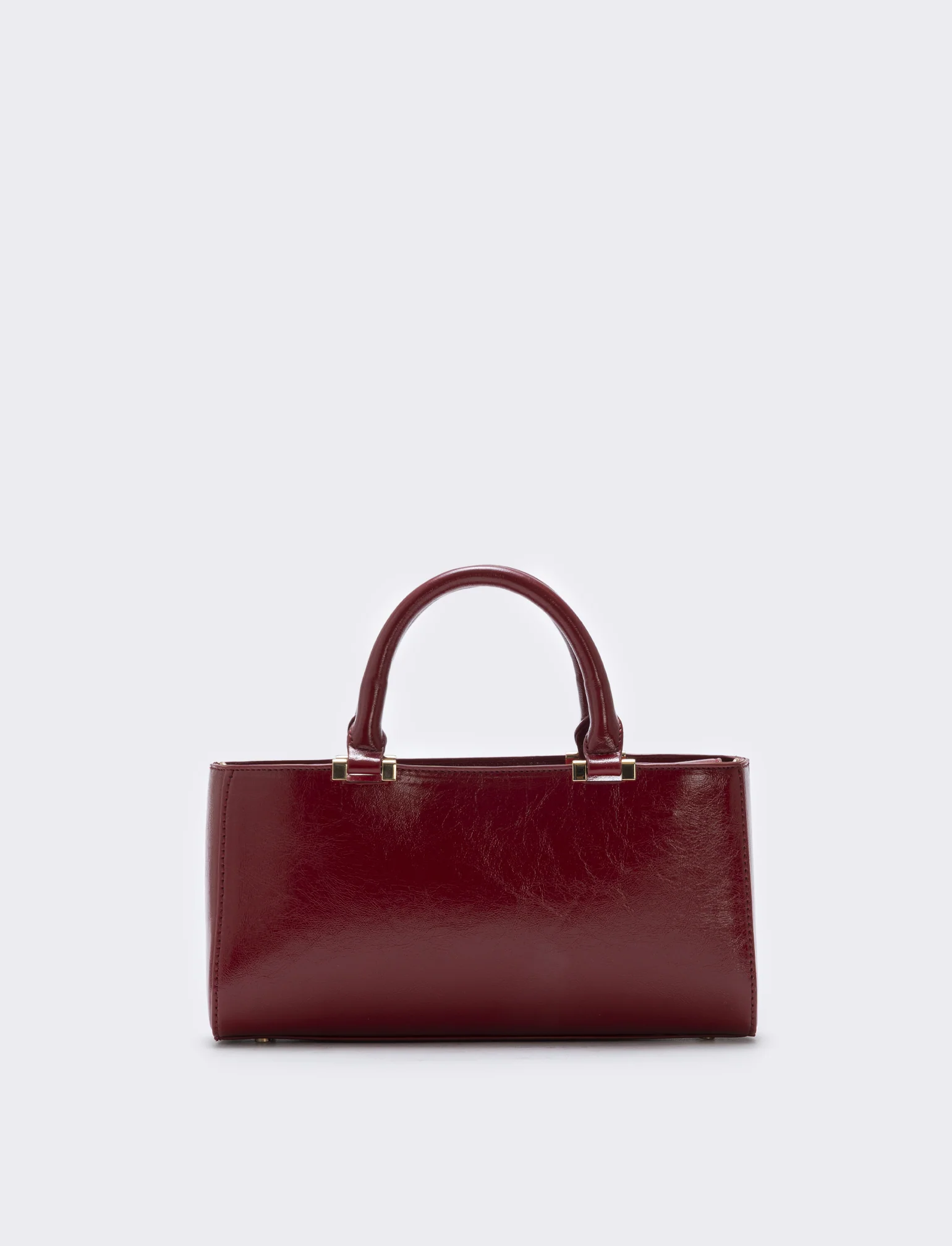 Bauletto rigido rettangolare lucido - Rosso - Image 4