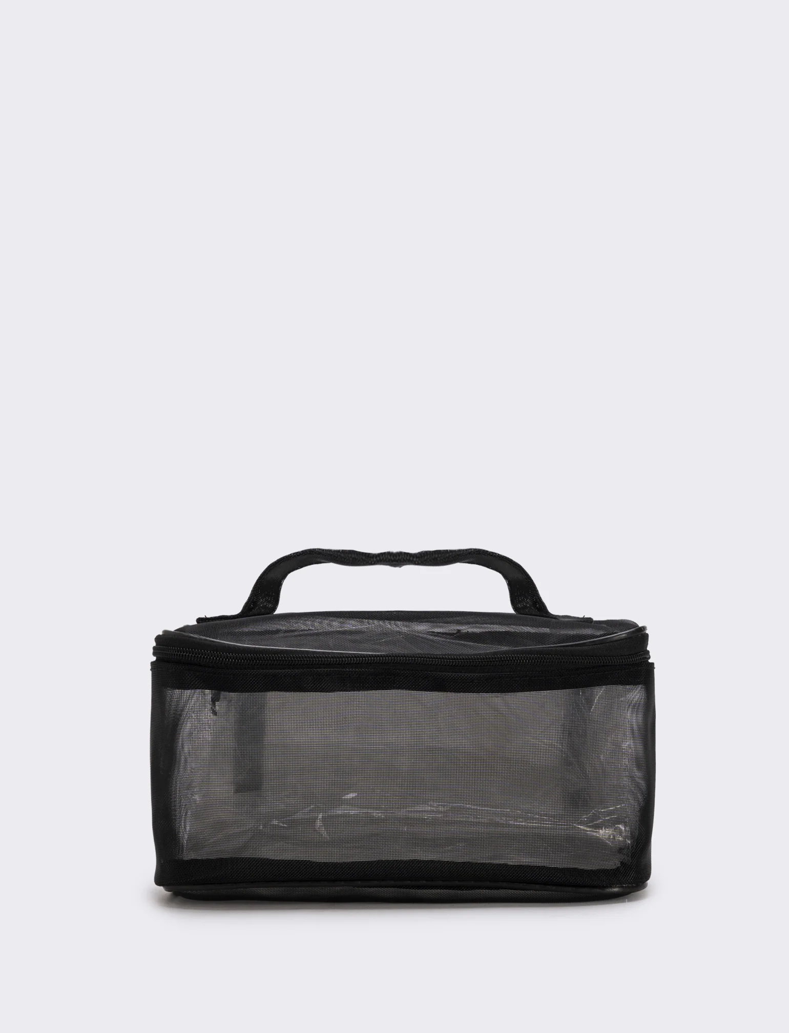 Beauty case in rete elegante - Nero