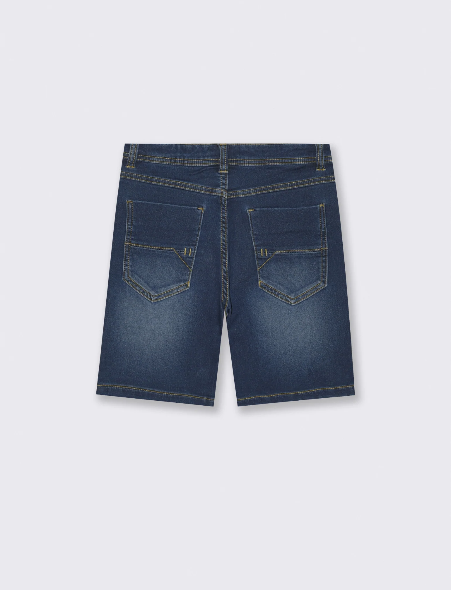 Bermuda 5 tasche effetto denim estivo - DENIM SCURO - Image 3