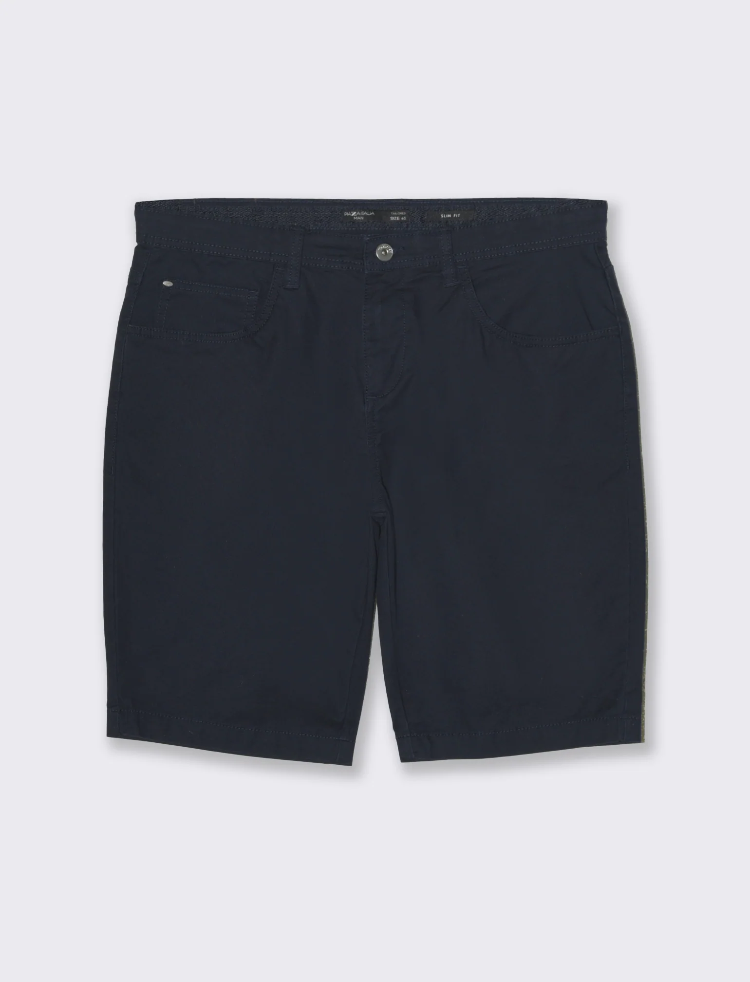 Bermuda 5 tasche slim fit da uomo - Blu - Image 4
