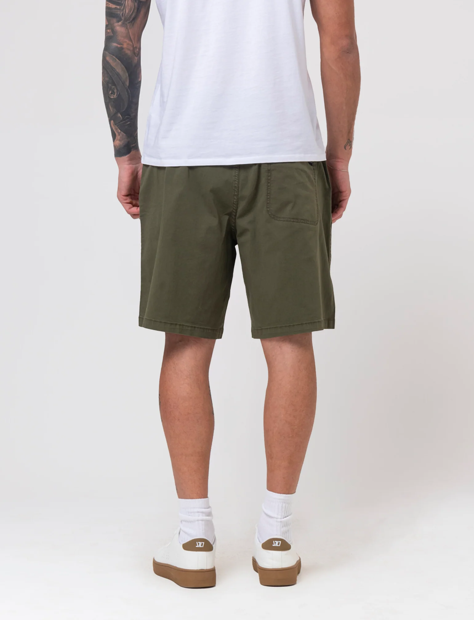 Bermuda baggy wide fit da uomo - Verde oliva - Image 2