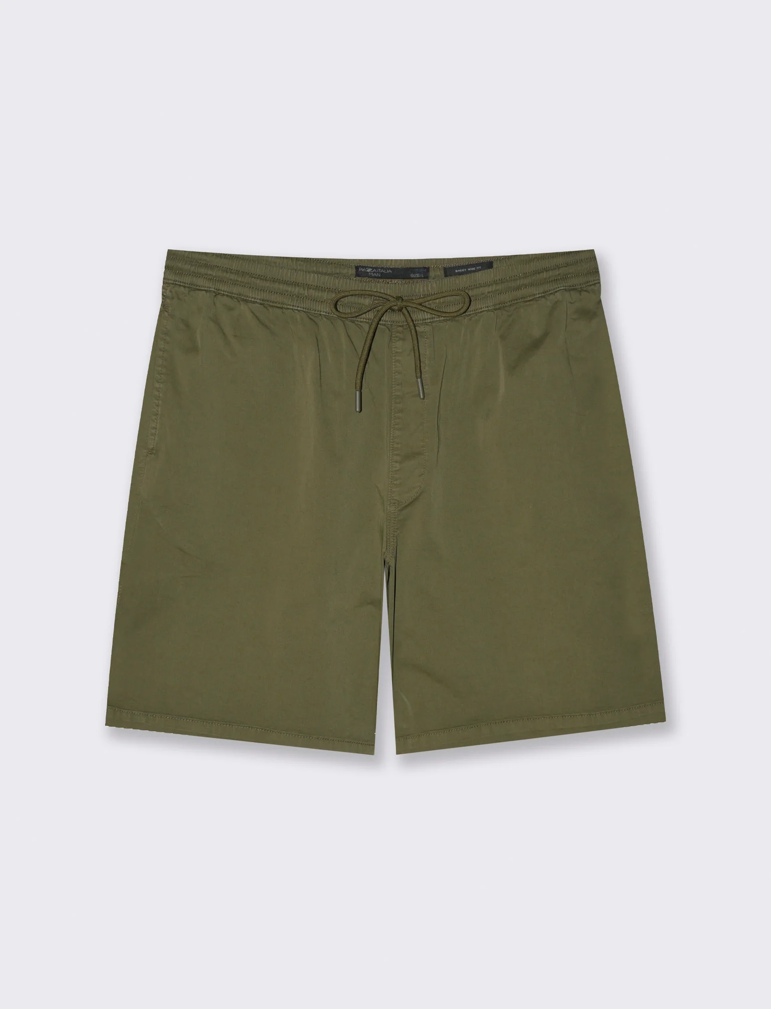 Bermuda baggy wide fit da uomo - Verde oliva - Image 4