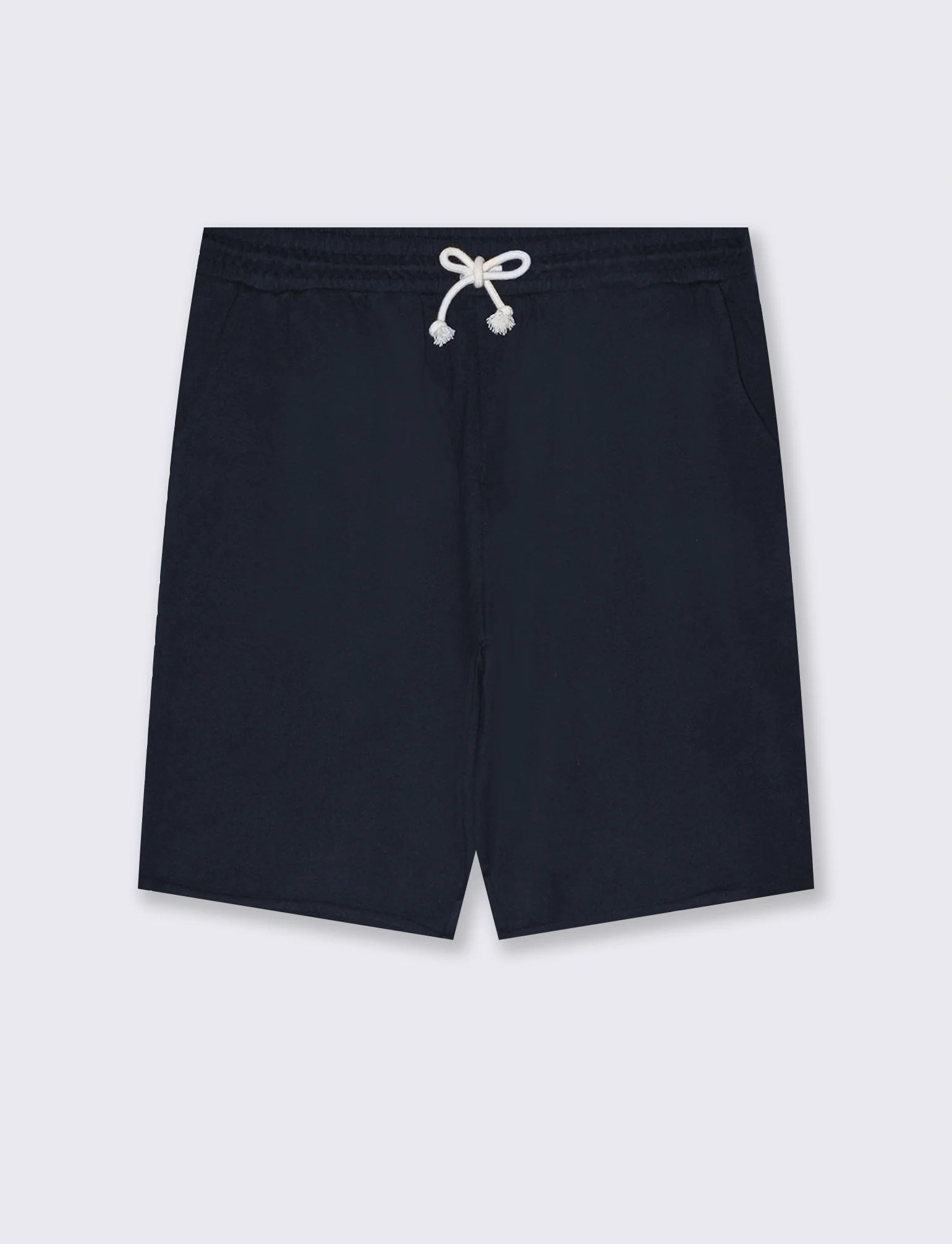 Bermuda basic in felpa con vita jogger da uomo - Blu - Image 4