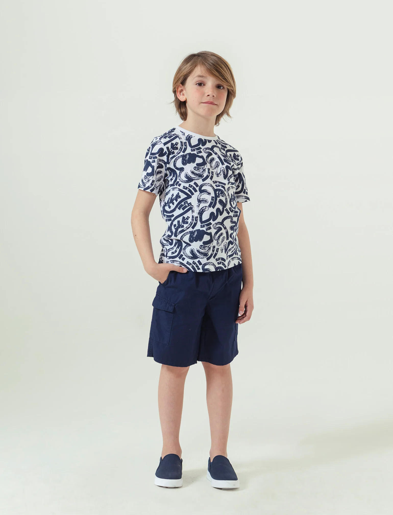 Bermuda cargo da bambino - Blu