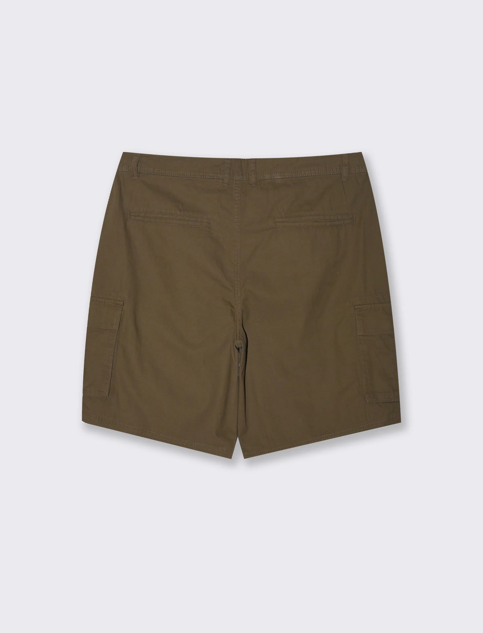 Bermuda cargo in tessuto ripstop da uomo - Verde kaki - Image 2