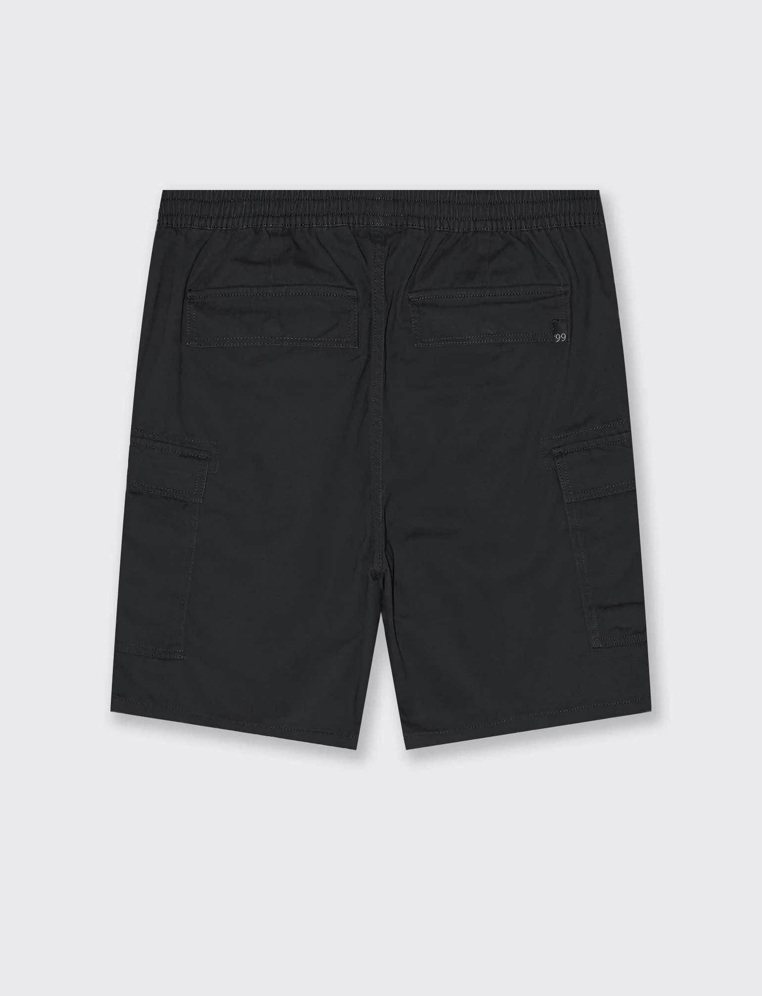 Bermuda cargo in twill da uomo - Nero - Image 2