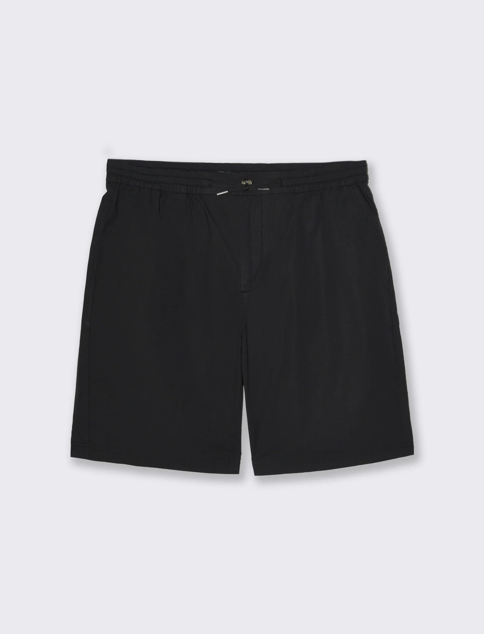 Bermuda chino cotone elasticizzato da uomo - Nero