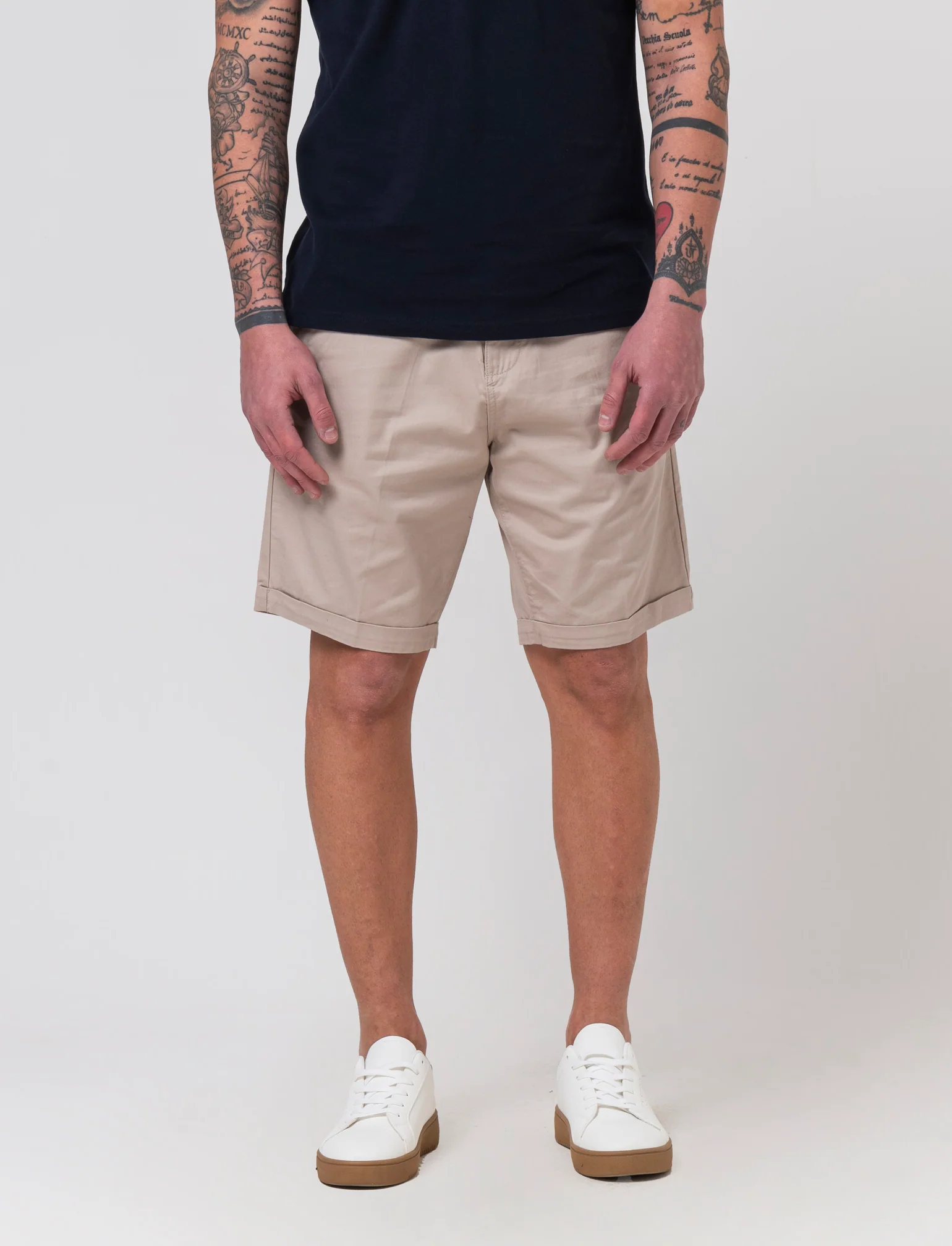 Bermuda chino regular fit da uomo - Beige