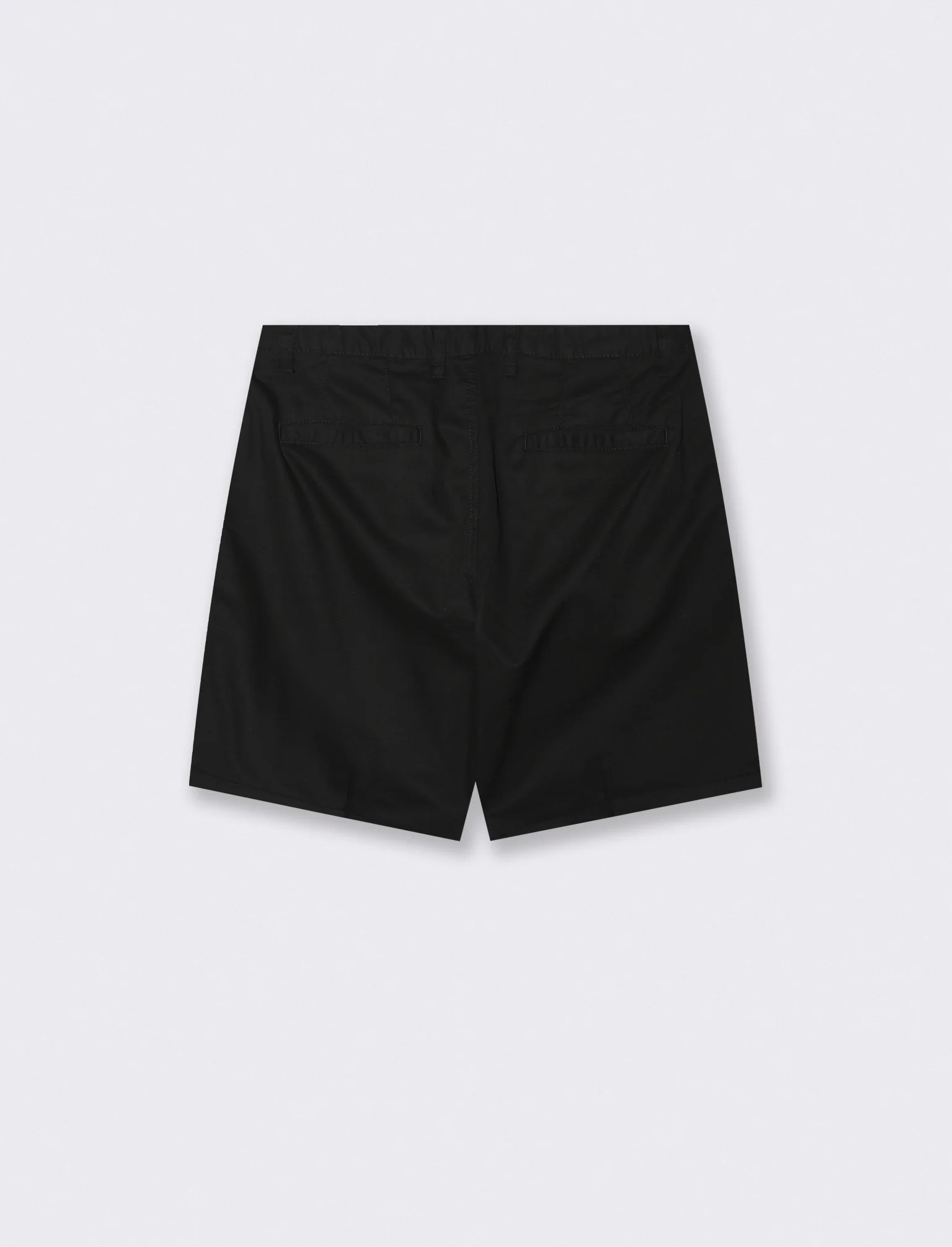 Bermuda Chino Regular Fit in Twill di Cotone - Nero - Image 2