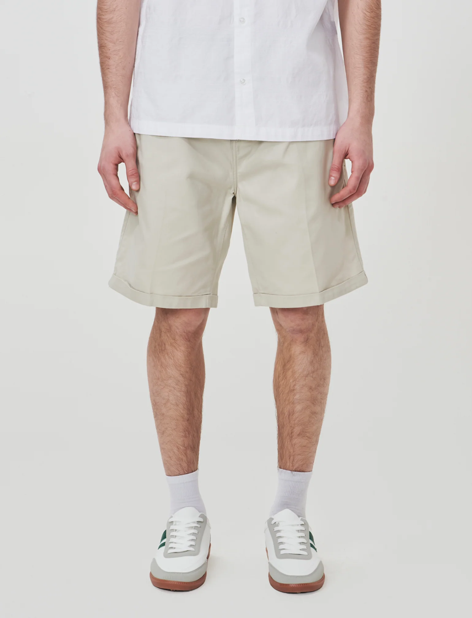 Bermuda Chino Regular Fit in Twill di Cotone - Sabbia - Image 3