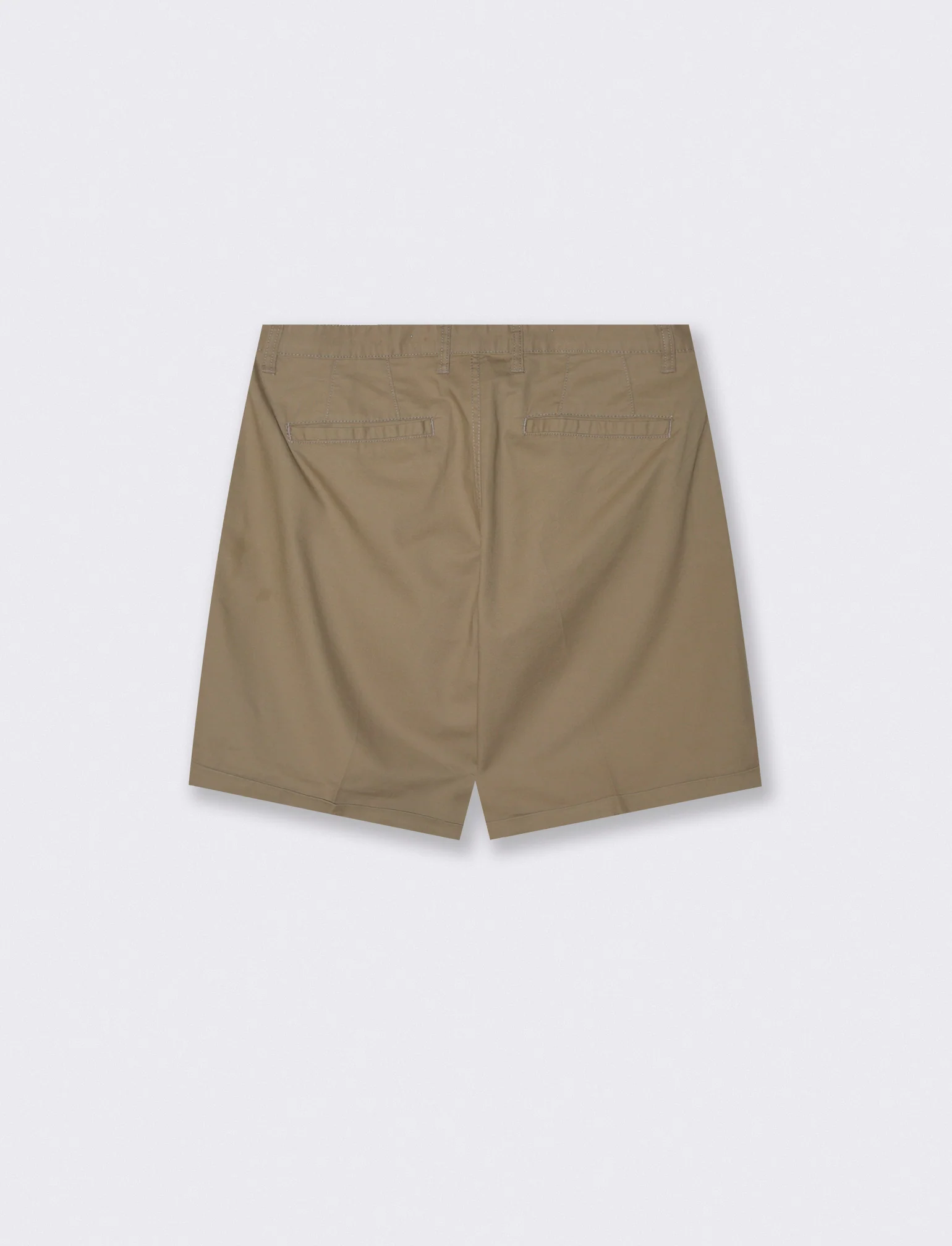 Bermuda Chino Regular Fit in Twill di Cotone - Verde kaki - Image 2